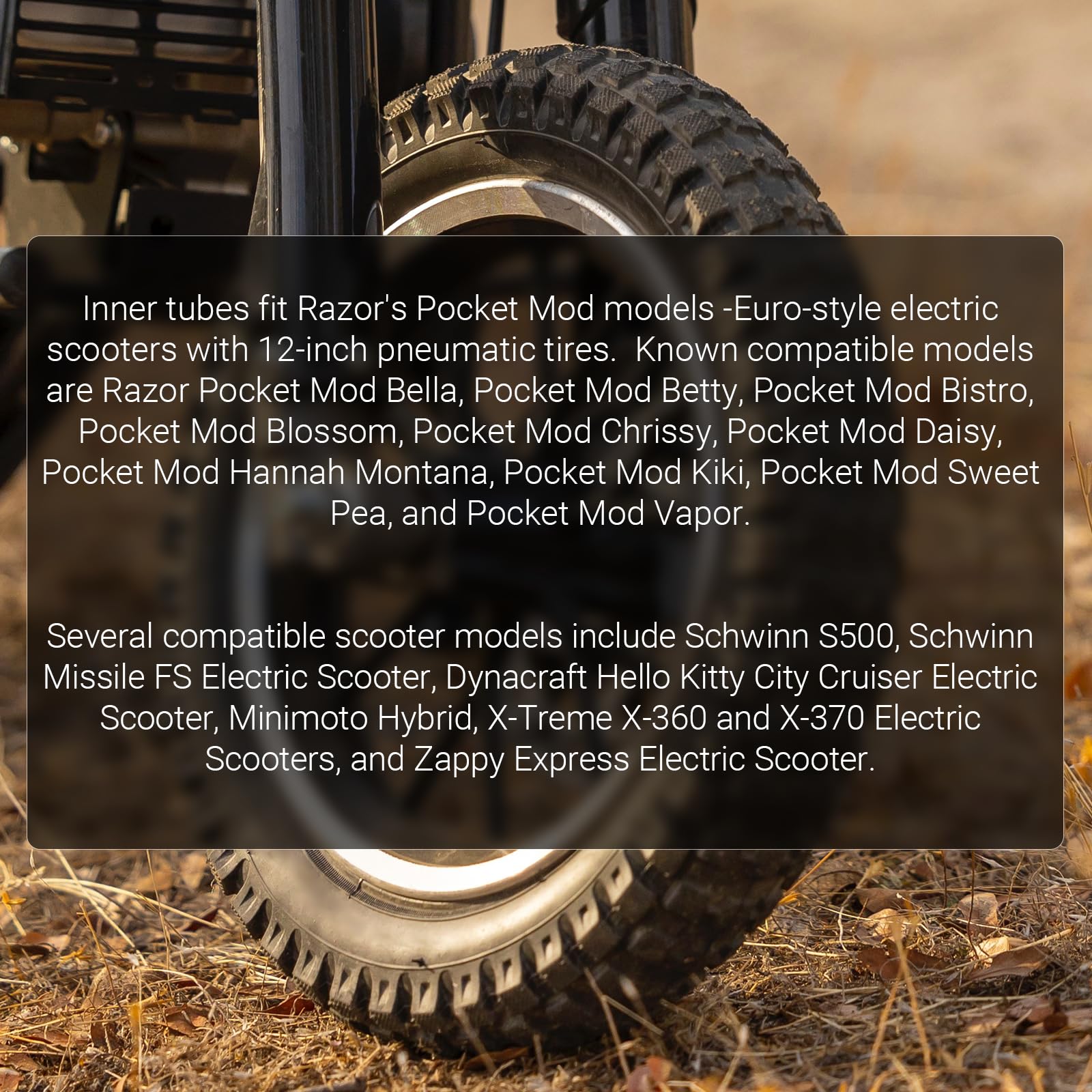 (2 Set) Ar-Pro 12.5 X 2.75 Scooter Replacement Tires And Inner Tubes - Tires And Inner Tubes For Schwinn And Dynacraft Electric Scooters