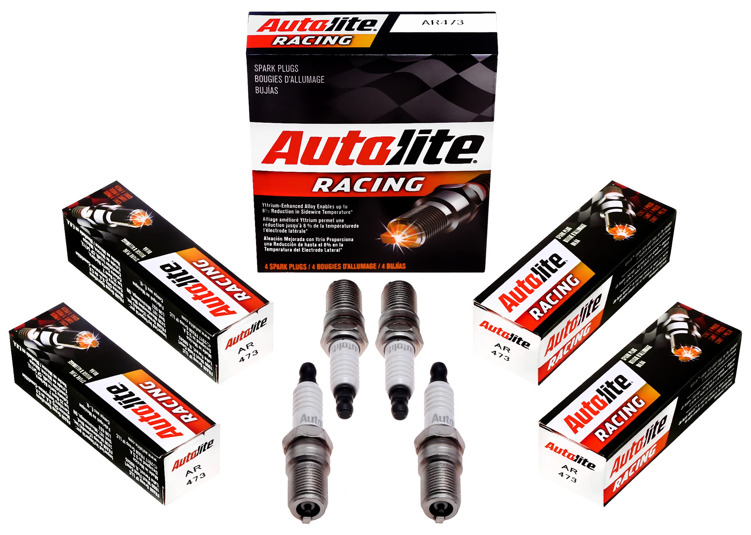 Autolite AR473 High Performance Racing Non-Resistor Spark Plug, Pack of 1