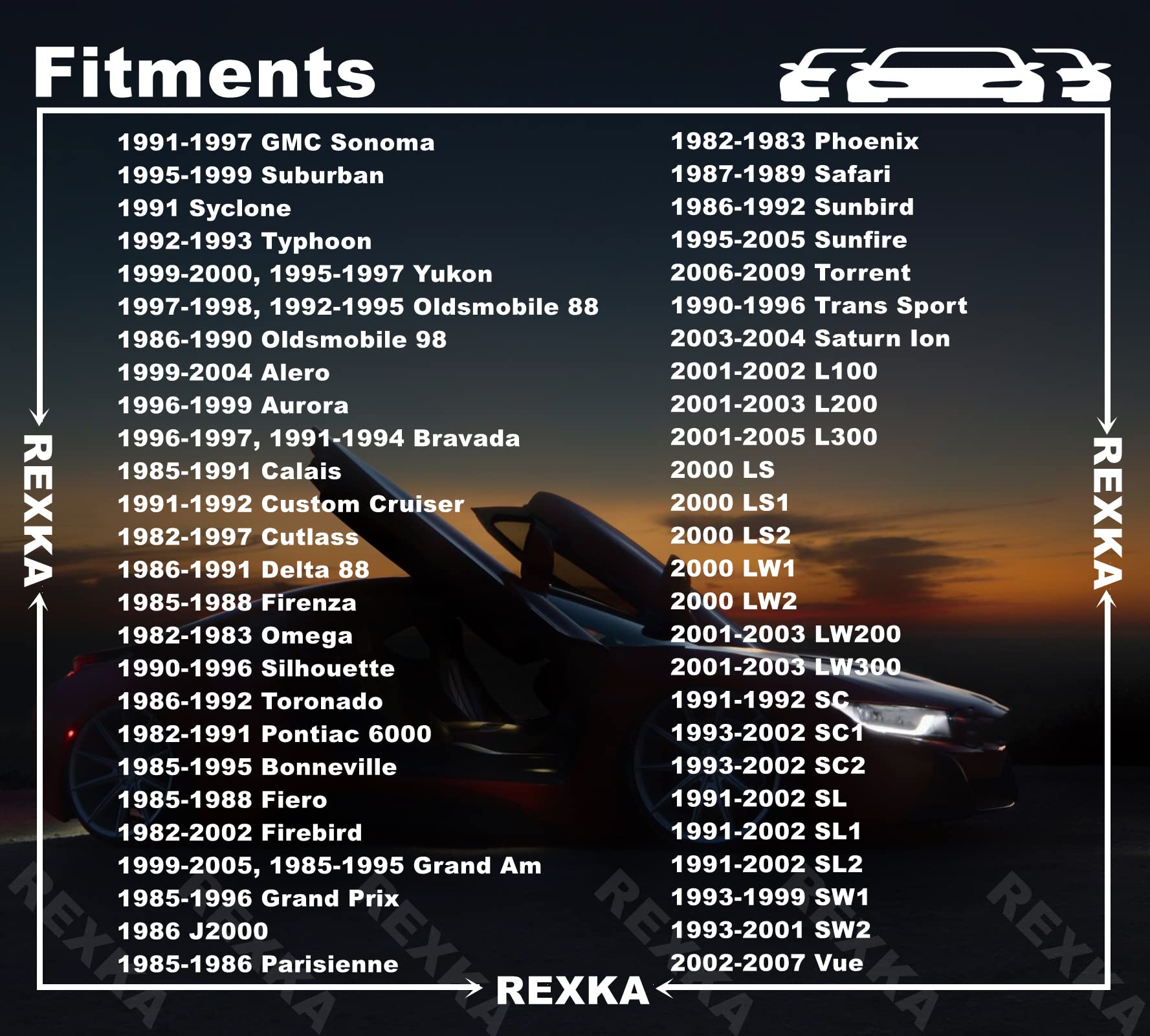 Rexka 20Pcs M6-1.0 X 25Mm Body Bolts Screw For Gm Buick Cadillac Chevrolet Door Trim Panel Raidator Fog Lamp Horn 11503834 20351