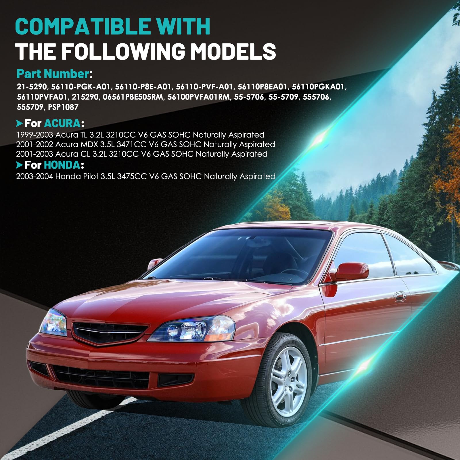 Farrme 21-5290 Power Steering Pump With Pulley Fit For Acura Tl 1999-2003, For Acura Cl/Mdx/For Honda Pilot 2001-2003 Automotive