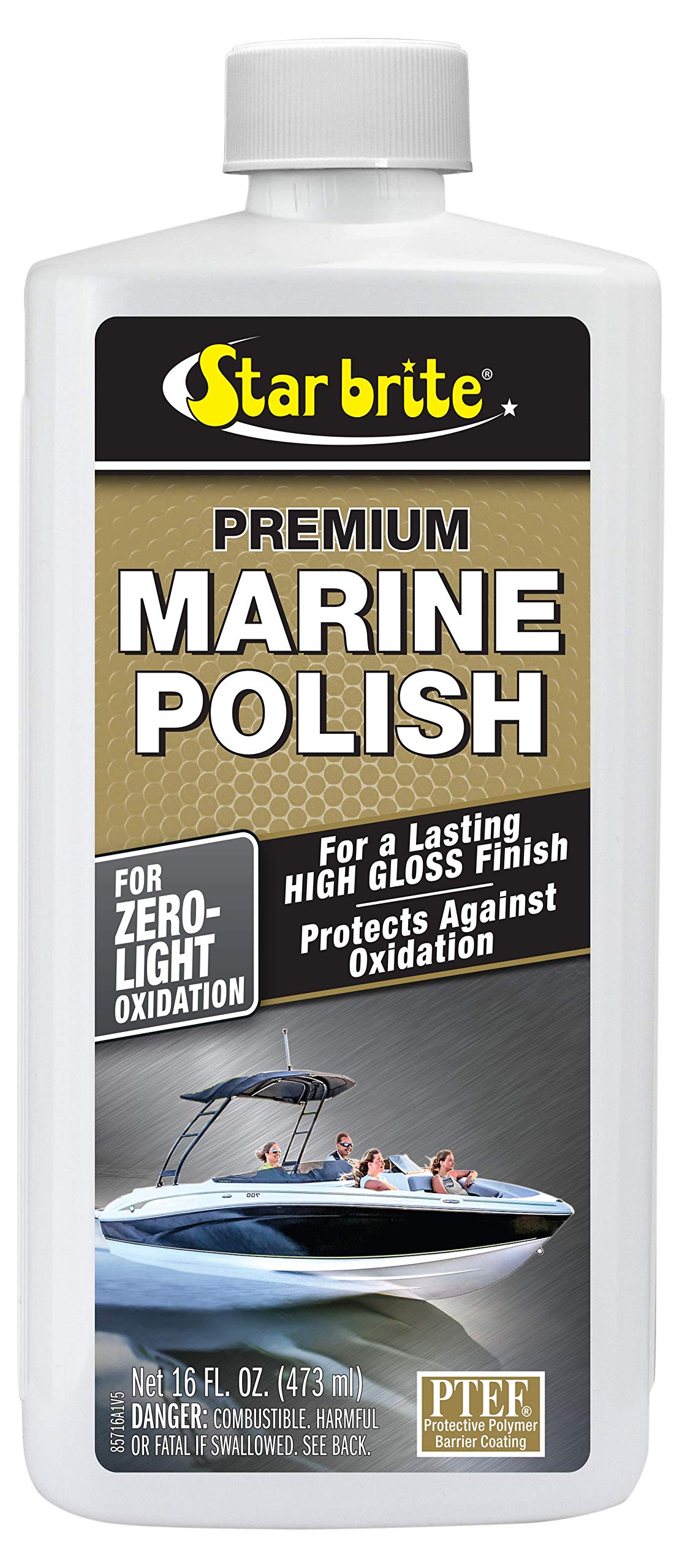 Star Brite Premium Marine Polish - Maximum Uv Protection & High Gloss Finish - Uv Inhibitors Stop Fading, Chalking & Oxidation W