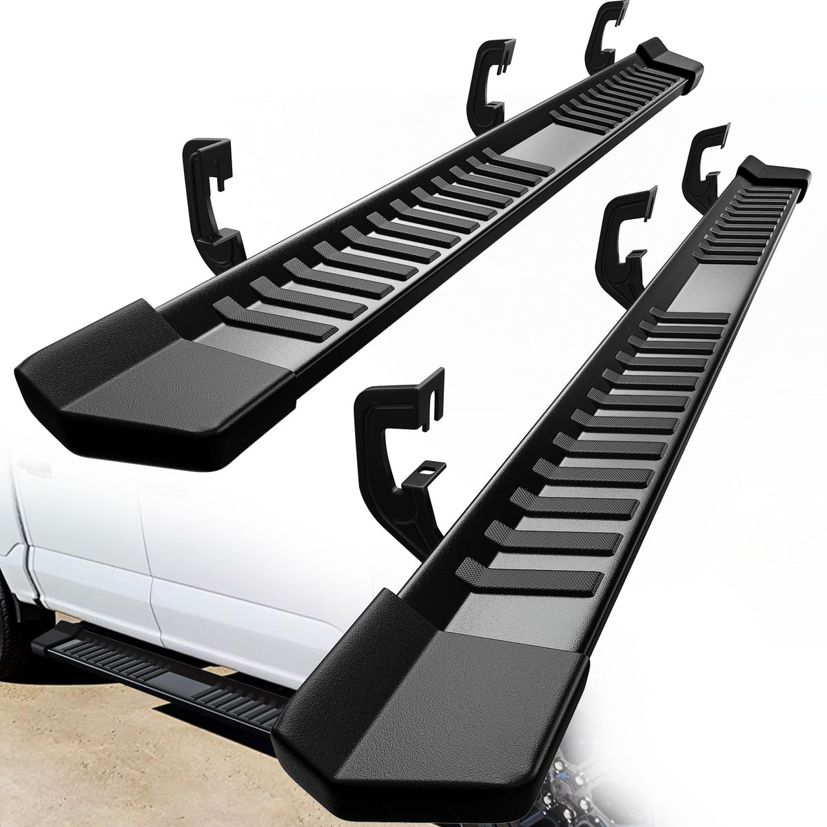 Yitamotor 6 Inches Running Boards Compatible With 2007-2018 Chevy Silverado/Gmc Sierra 1500 Crew Cab & 2007-2019 2500Hd 3500Hd C