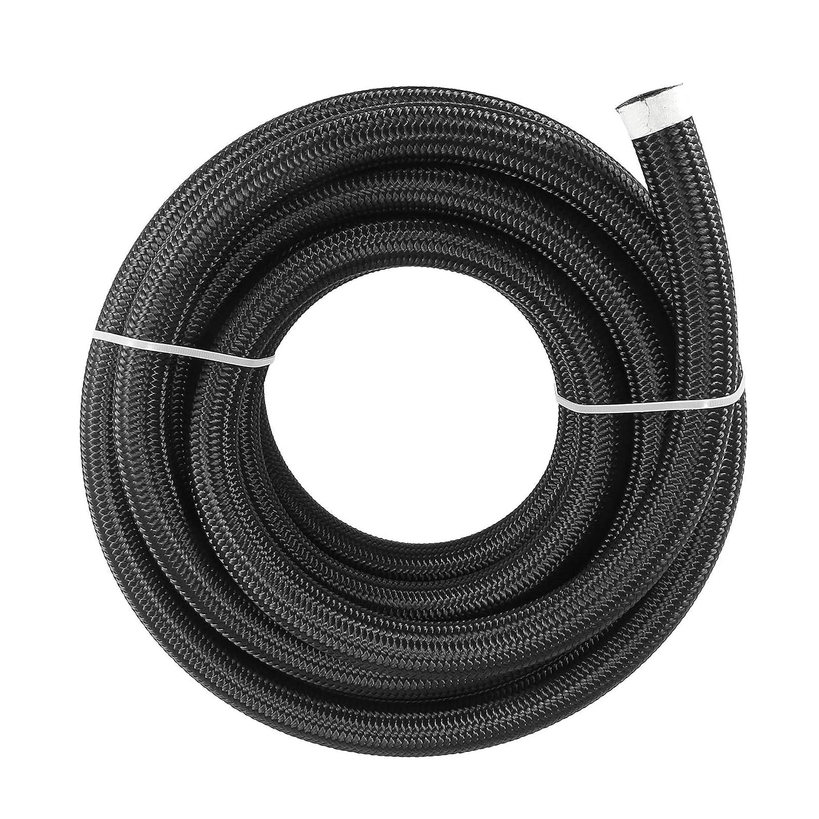 Lotcesfun 12AN 3/4    Fuel line Hose Braided Nylon Stainless Steel Oil Gas CPE Transmission Oil Cooler Line Coolant Hose Fuel Li