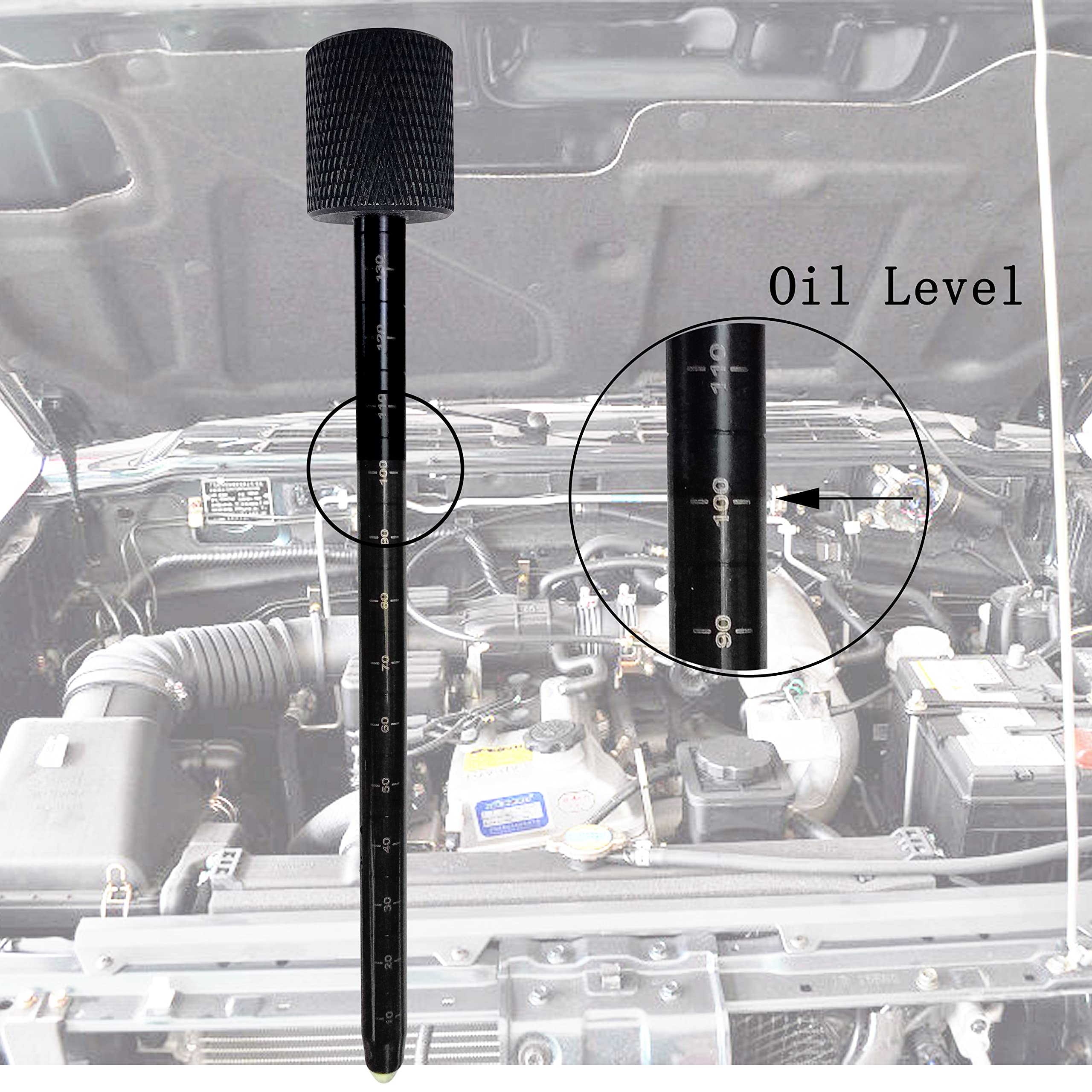 kweiny Transmission Dipstick for Chrysler Dodge Fiat Jeep Some Models-(Black)