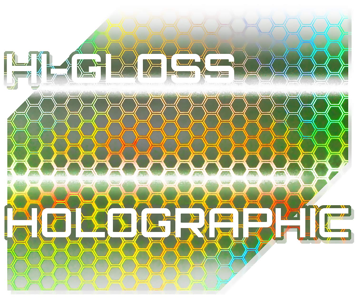 Vvivid Bio Hex+ Air-Tint Headlight Vinyl Roll (17.9'' X 60'', Clear Large Pattern)