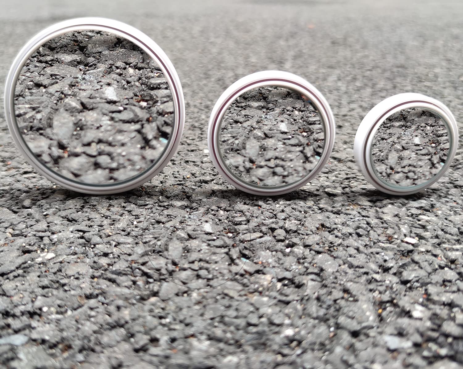 2Pcs Ultra Small Blind Spot Mirror,1.57' Smaller Round Hd Glass Convex Rear View Mirror,Strong Adhesive Mirror For Car, Van, Suv And Trucks (1-9/16'(40Mm), White Frame)