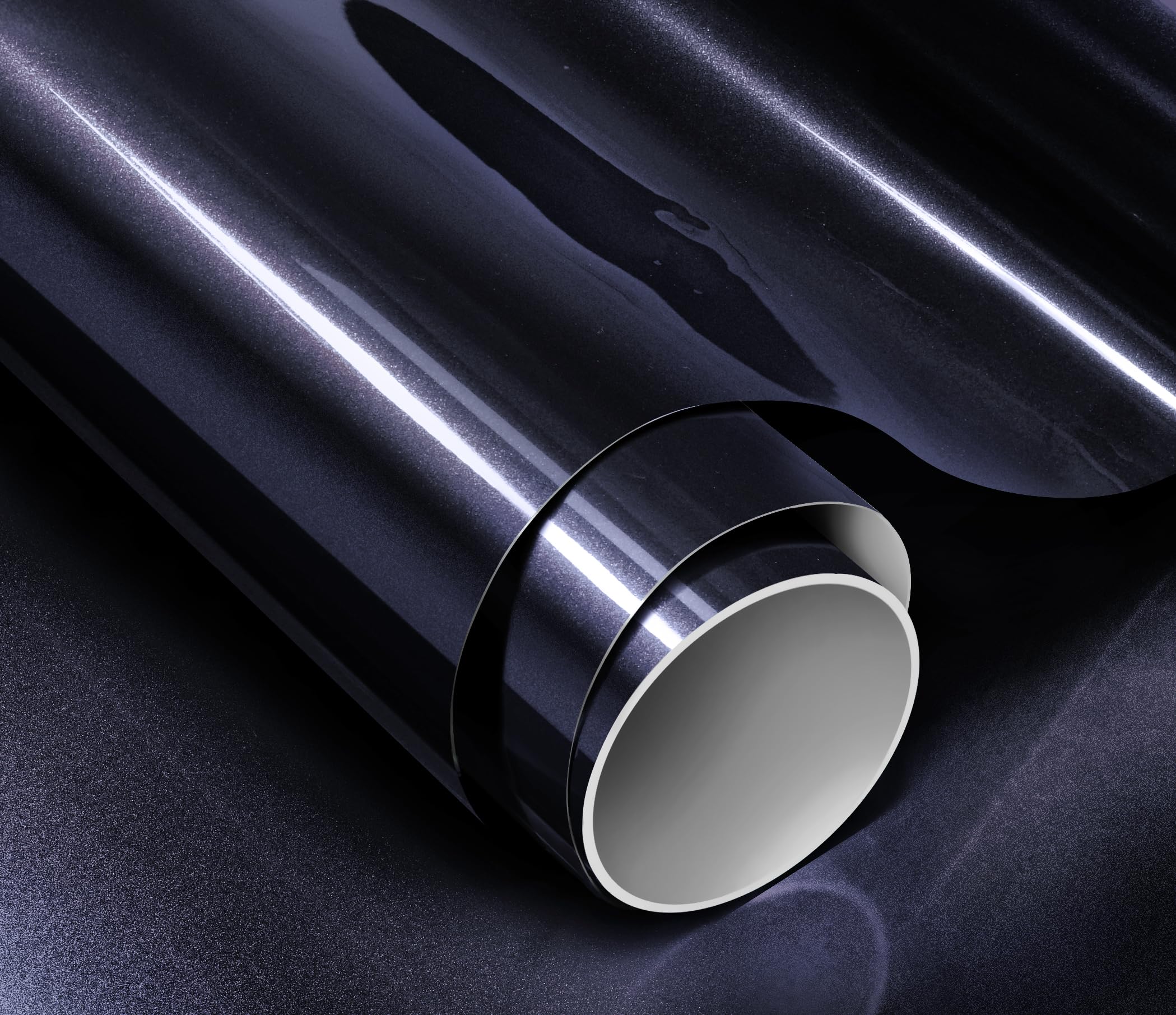 Colorfusion Ppf By Vvivid, Gloss Storm Grey Dry Apply Ppf Vinyl Car Wrap Roll 1Ft X 5Ft