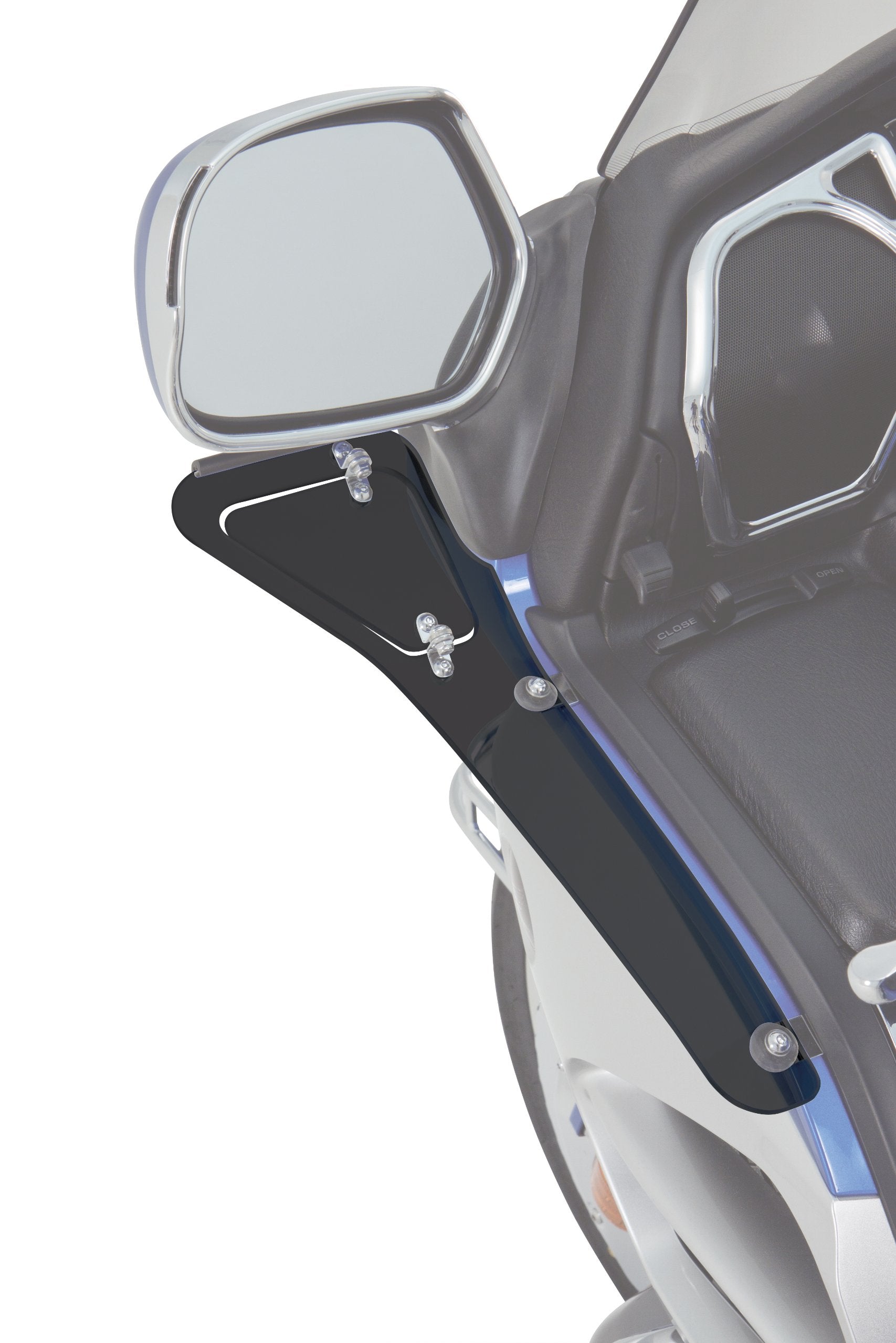 Show Chrome Accessories 52-665U Smoke Upper Wind Deflector