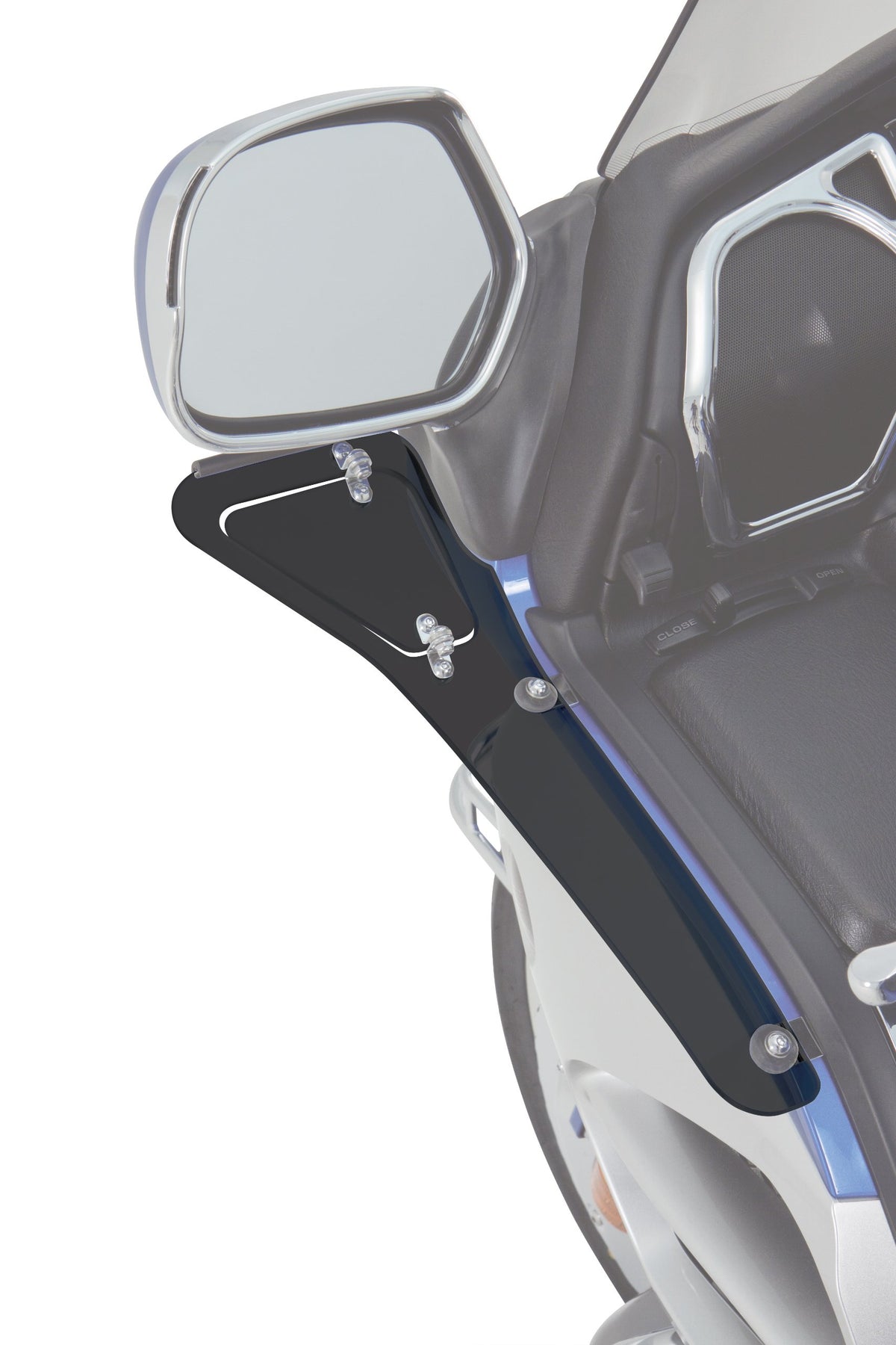 Show Chrome Accessories 52-665U Smoke Upper Wind Deflector