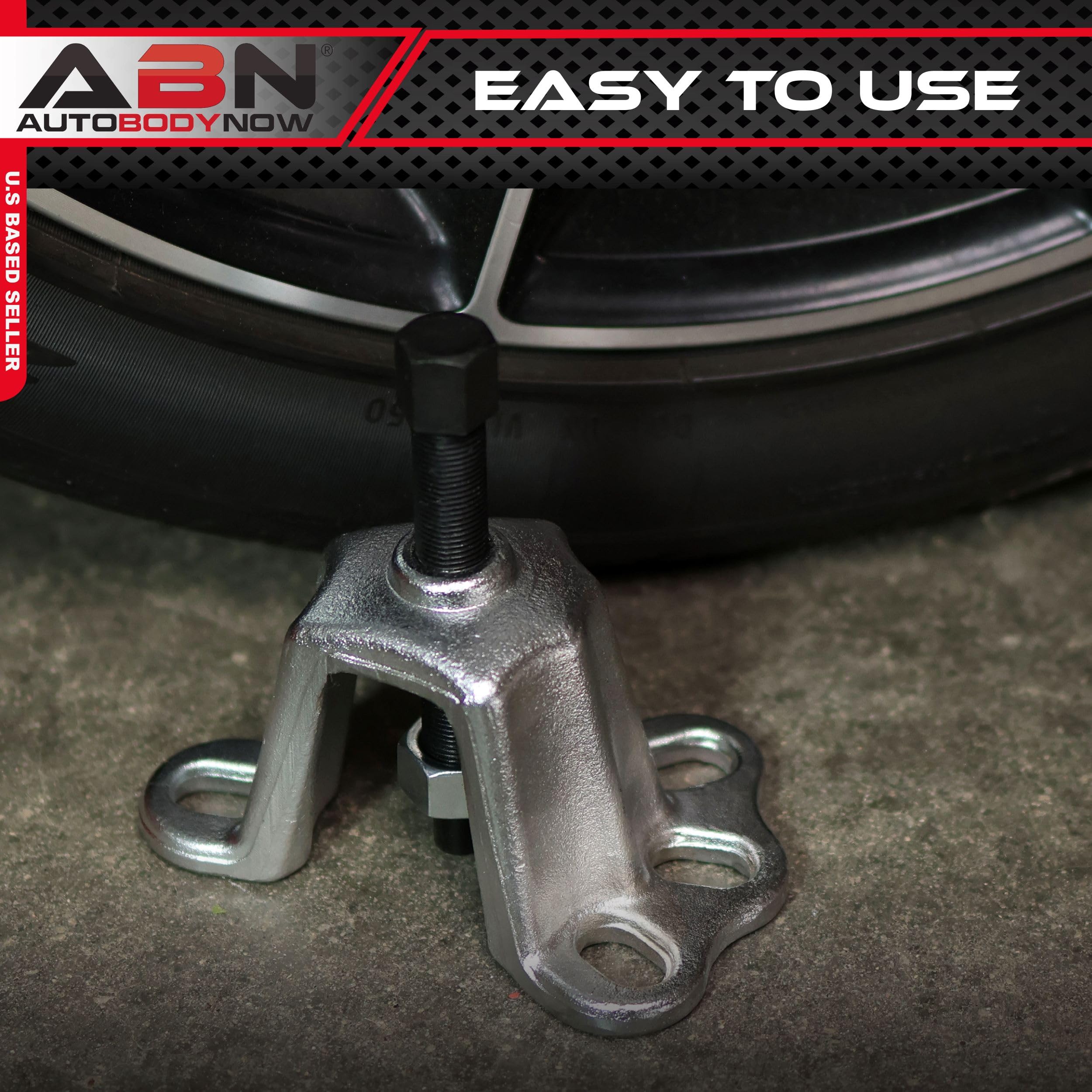 Abn Axle & Front Wheel Hub Puller - Flange Type Tool 3-3/4 To 4-1/2 Inches Power Steering Pulley Remover Hub Grappler