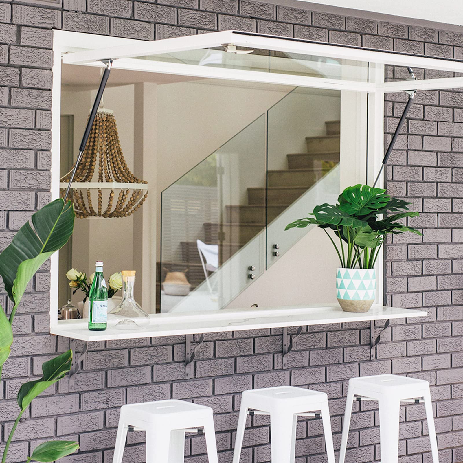 20 Inch 35lb/155N Per Gas Shock Strut Spring for RV Bed Boat Bed Cover Door Lids Floor Hatch Door Shed Window and Other Custom H