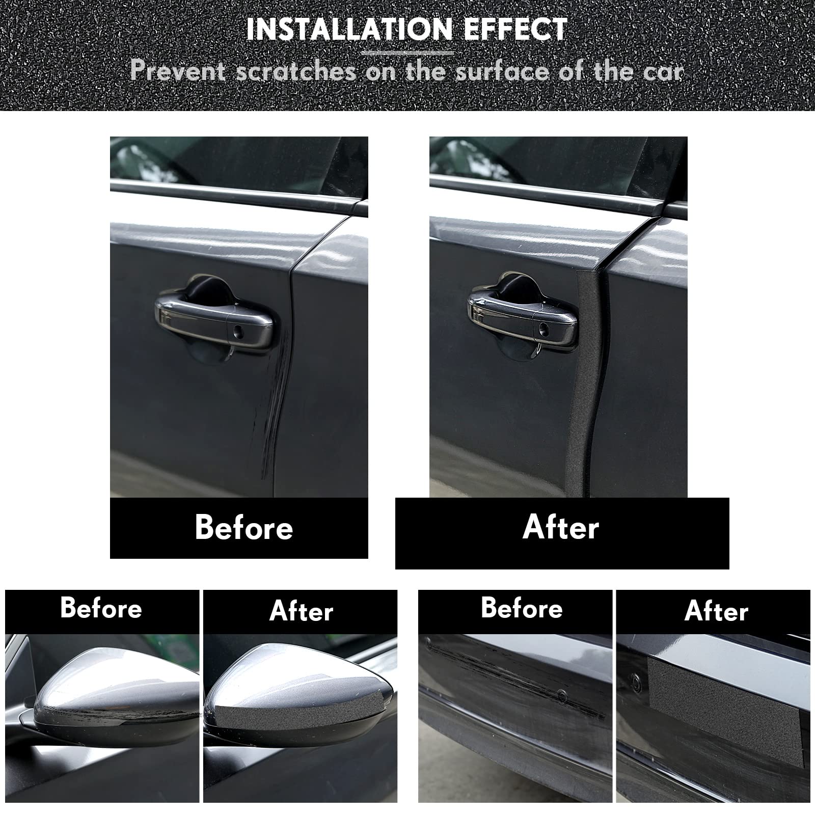 Frienda Car Door Edge Guards Door Sill Protector Automotive Entry Guard Anti Collision Scuff Sill Trim Protection Strips For Mos