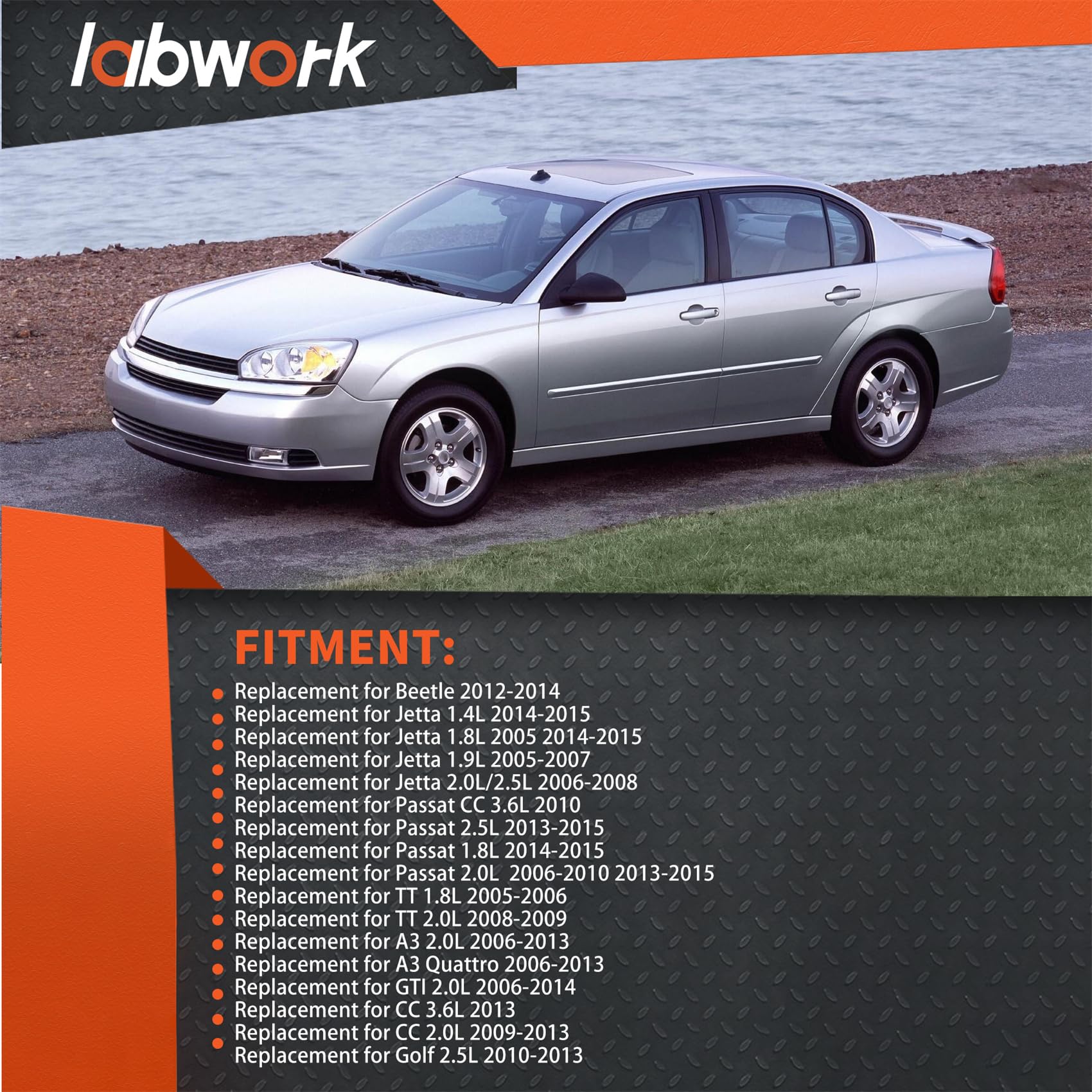 labwork Engine Radiator Cooling Fan Assembly VW3120100 Replacement for Jetta Passat Golf Low Noise