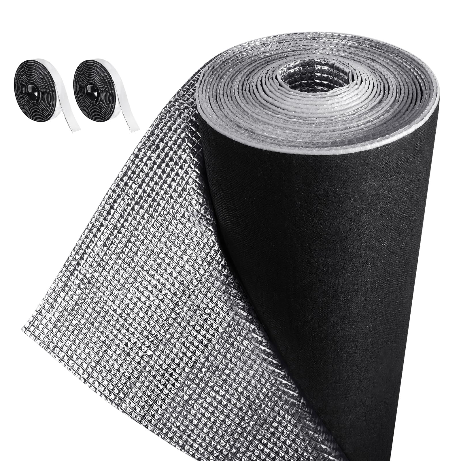 Frienda Double Rv Door Window Shade Cover Blackout Reflective Insulation Roll 78 X 40Inches Aluminum Foil Insulation Kit For Rv