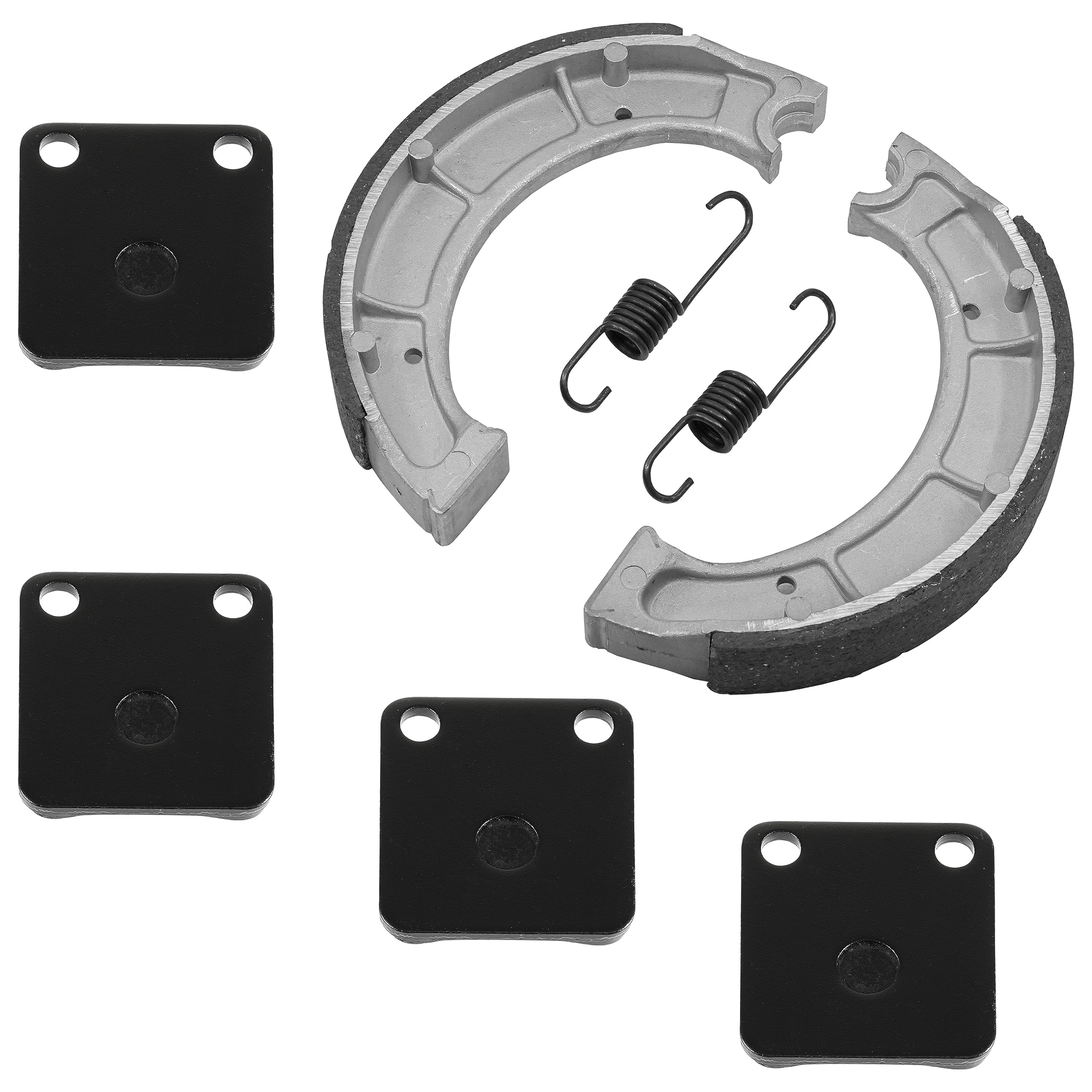 Caltric Front & Rear Brake Pads Shoes Compatible With Yamaha Bear Tracker 250 Yfm250 Yfm-250 Yfm 250 2000-2004 New