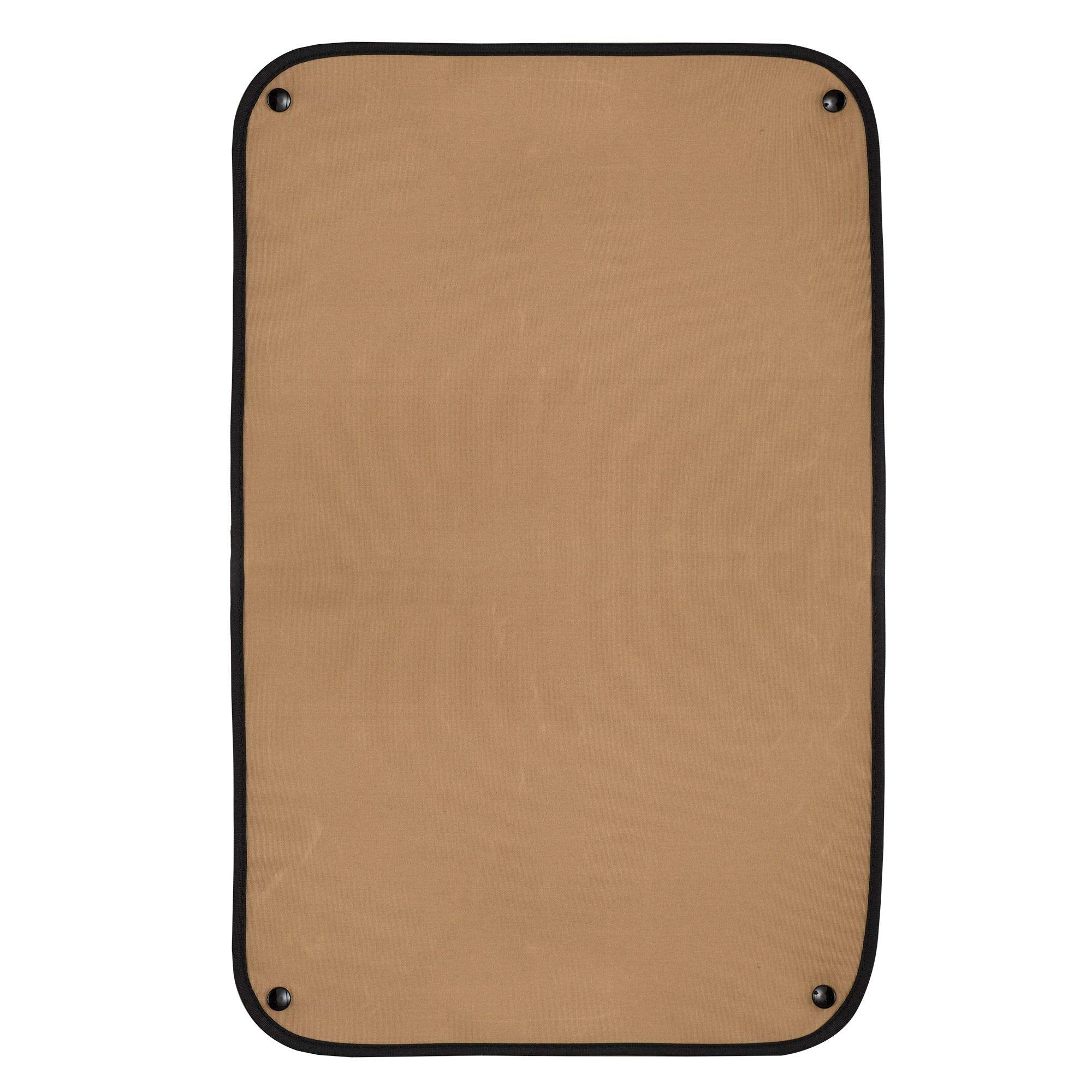 Recpro Rv Entry Door Window Shade Sunshade Camper Privacy Entrance Sun Blackout Fabric 16'' X 24'' (Tan)