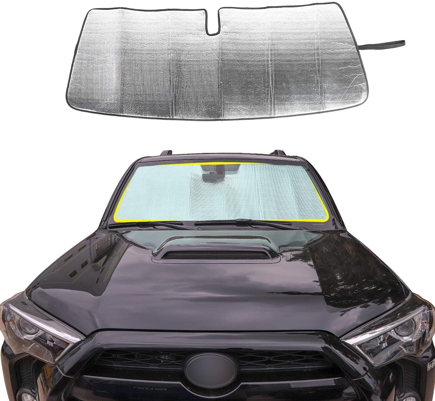 Front Windshield Sunshade - Jecar For 4Runner Sunshade Car Sun Shade Heat Shield Custom-Fit Sunshade Sun Visor Mat For 2017 2018