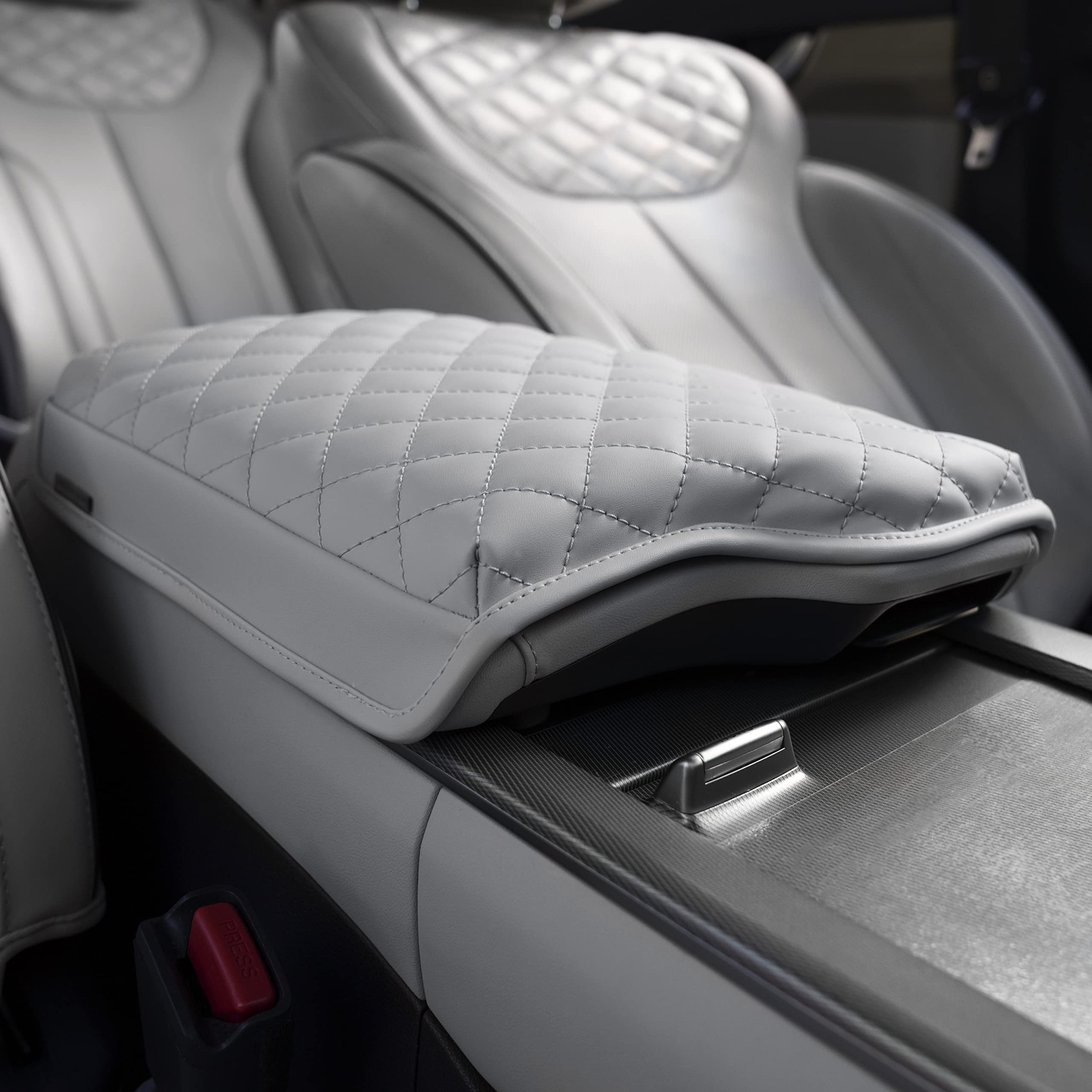 Kmmotors Palisade(2019-2023) Center Console Cover, Armrest Cushion, Console Protector, Palisade Accessories (Palisade, Beige 2)