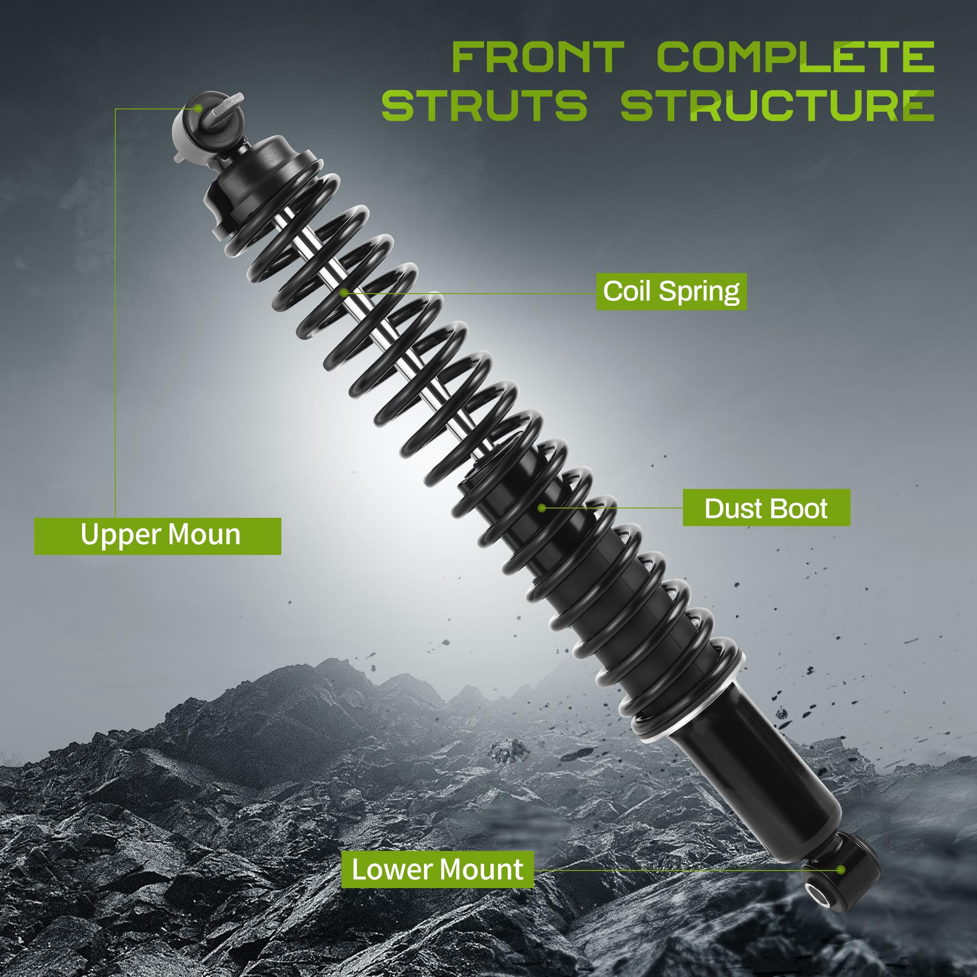 Autosaver88 Rear Load Shocks And Strut Compatible With 1992-1999 C1500, C2500 Suburban, 1996-2014 Express 1500, 1995-2000 Tahoe,