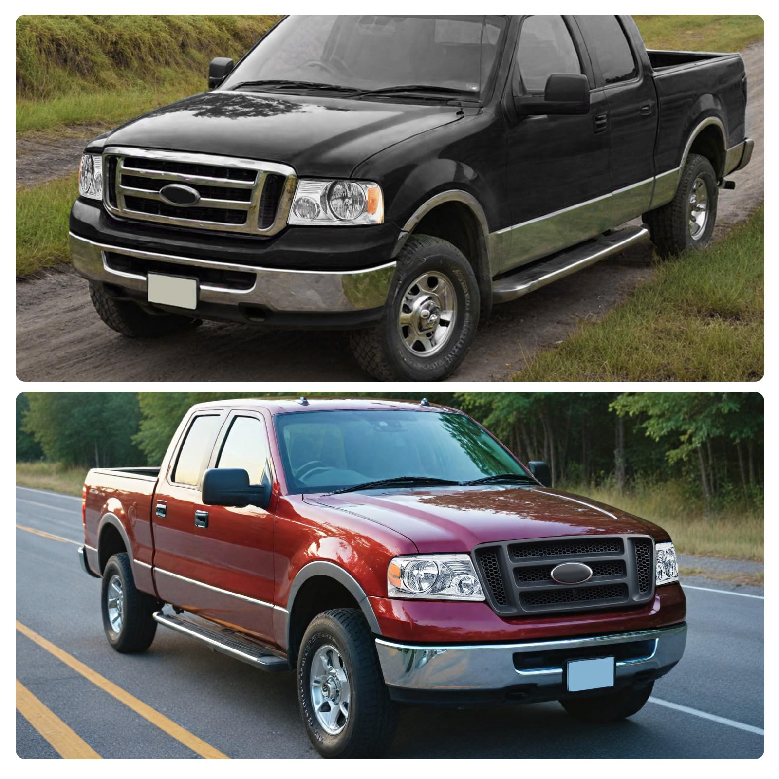 Dwvo Headlight Assembly Compatible With 2004 2005 2006 2007 2008 Ford F150 Pickup 2006 2007 2008 Lincoln Mark Lt Passenger And D