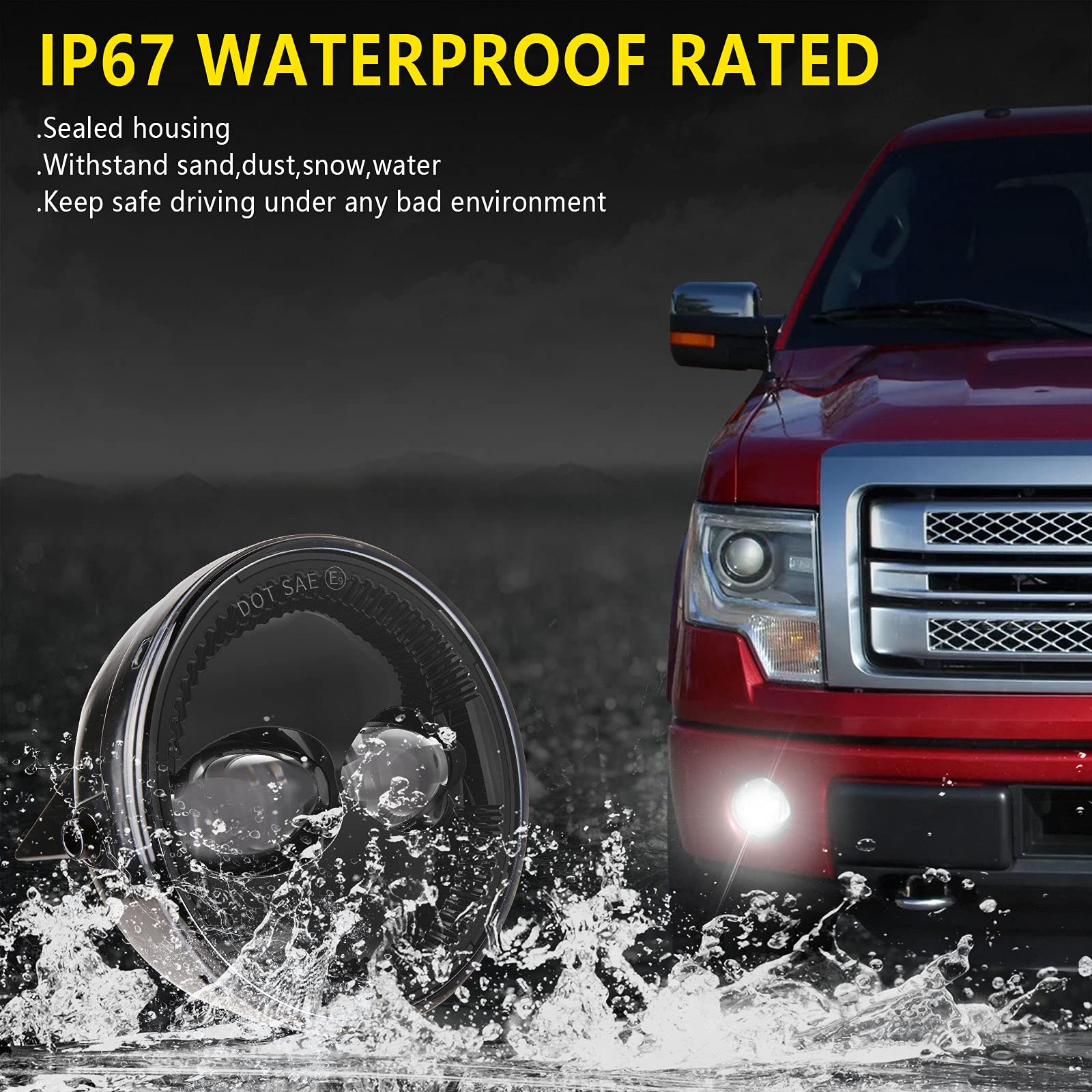 Led Fog Lights Bumper Driving Lamps Assembly Replacement For Ford F150 2006 2007 2008 2009 2010 2011 2012 2013 2014 F150