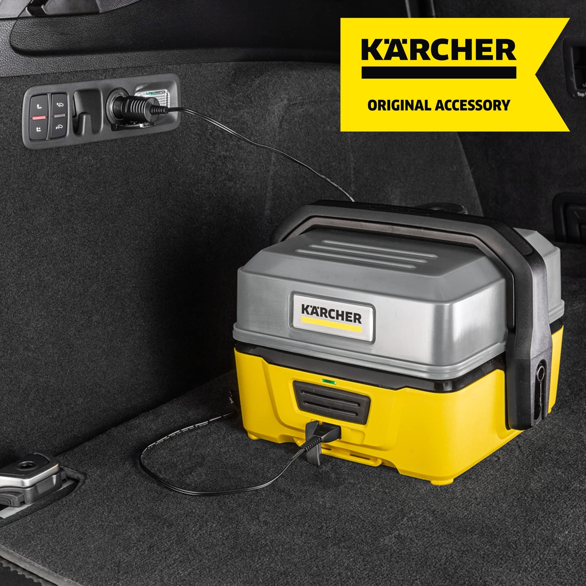 Krcher Car Charger - Compatible With Karcher Oc3 Pressure Washer And Edi4 Electric Ice Scraper