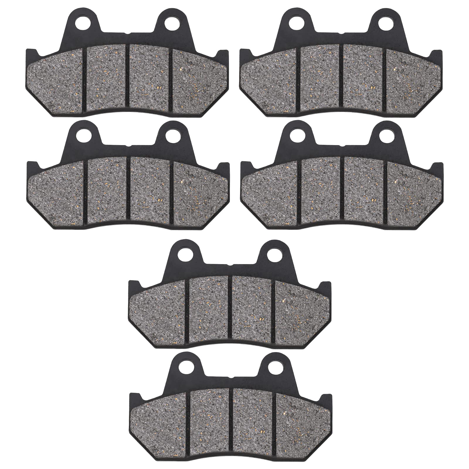 Ahl Semi-Metallic Front And Rear Brake Pads Set For Honda Gl1100 Goldwing/Interstate 1982-1983 Vf1100 C/S V65 Magna/Sabre 1983-1986, Gl1200 Goldwing 1200 Aspencade 1984 1985 1986 1987