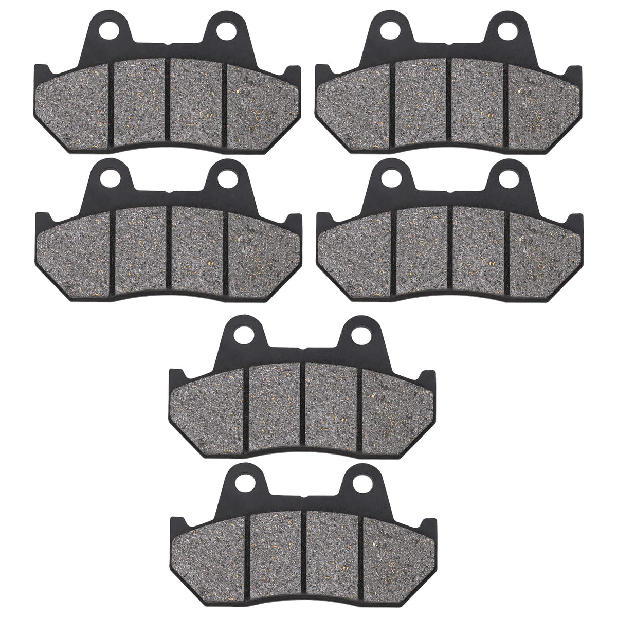 AHL Semi-metallic Front and Rear Brake Pads Set for Honda GL1100 Goldwing/Interstate 1982-1983 VF1100 C/S V65 Magna/Sabre 1983-1