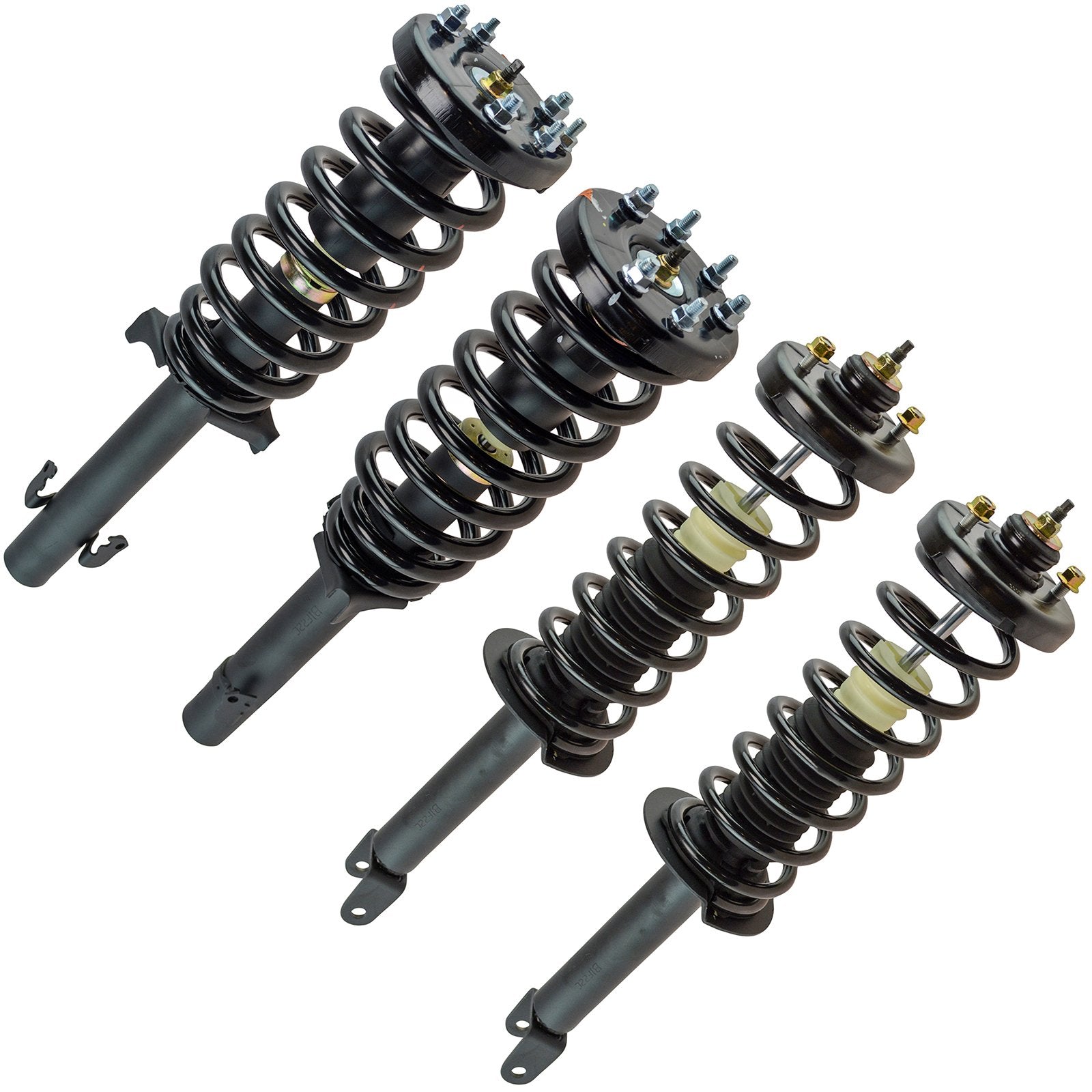 Trq Front And Rear Strut & Coil Spring Assembly Set Driver & Passenger Sides Compatible With 08-12 Honda Accord