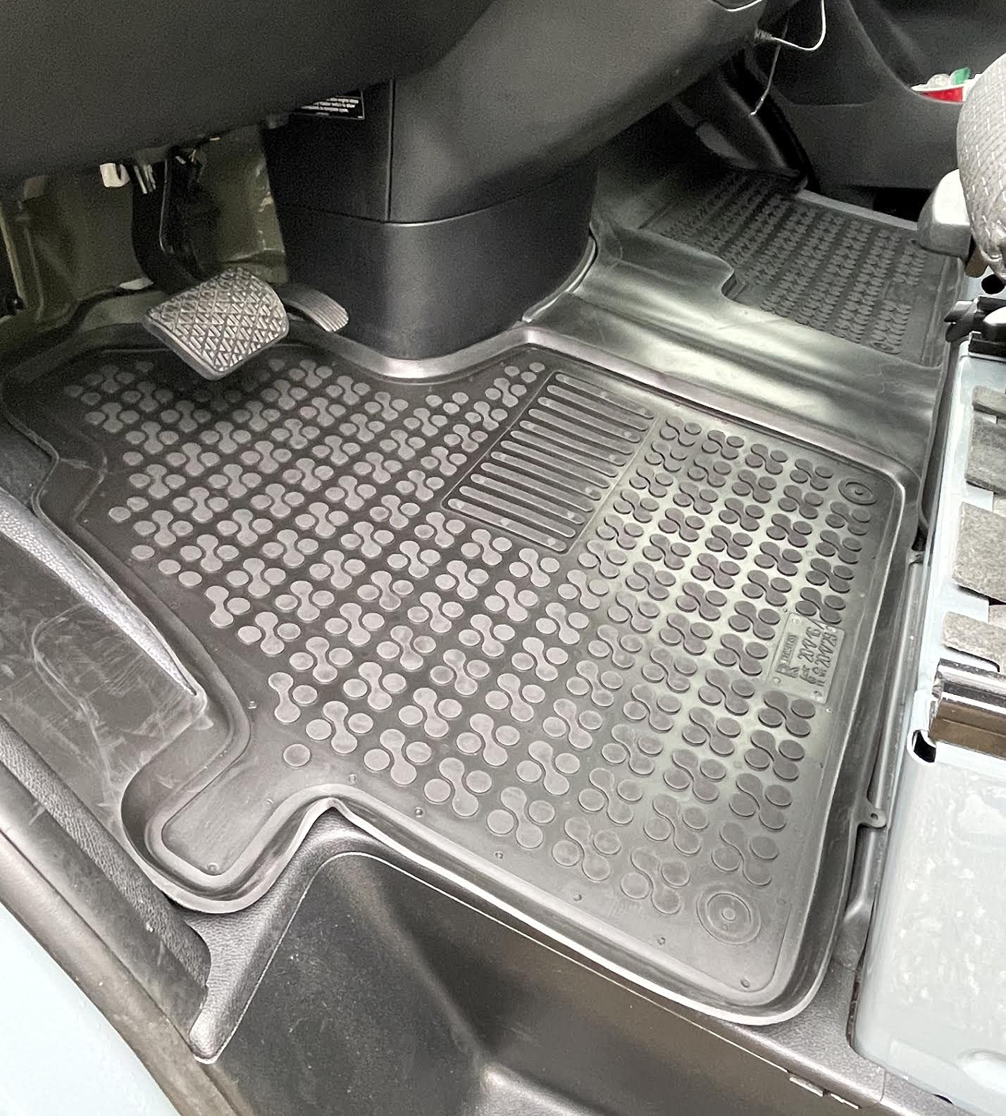 Rezaw-Plast Floor Liners Compatible With 2007-2024 Mercedes Benz Sprinter Floor Mats Tailored Odorless Custom Fit For Sprinter Van Accessories Cargo Van Floor Mats (Won'T Fit Passenger/Crew/Rv) Black