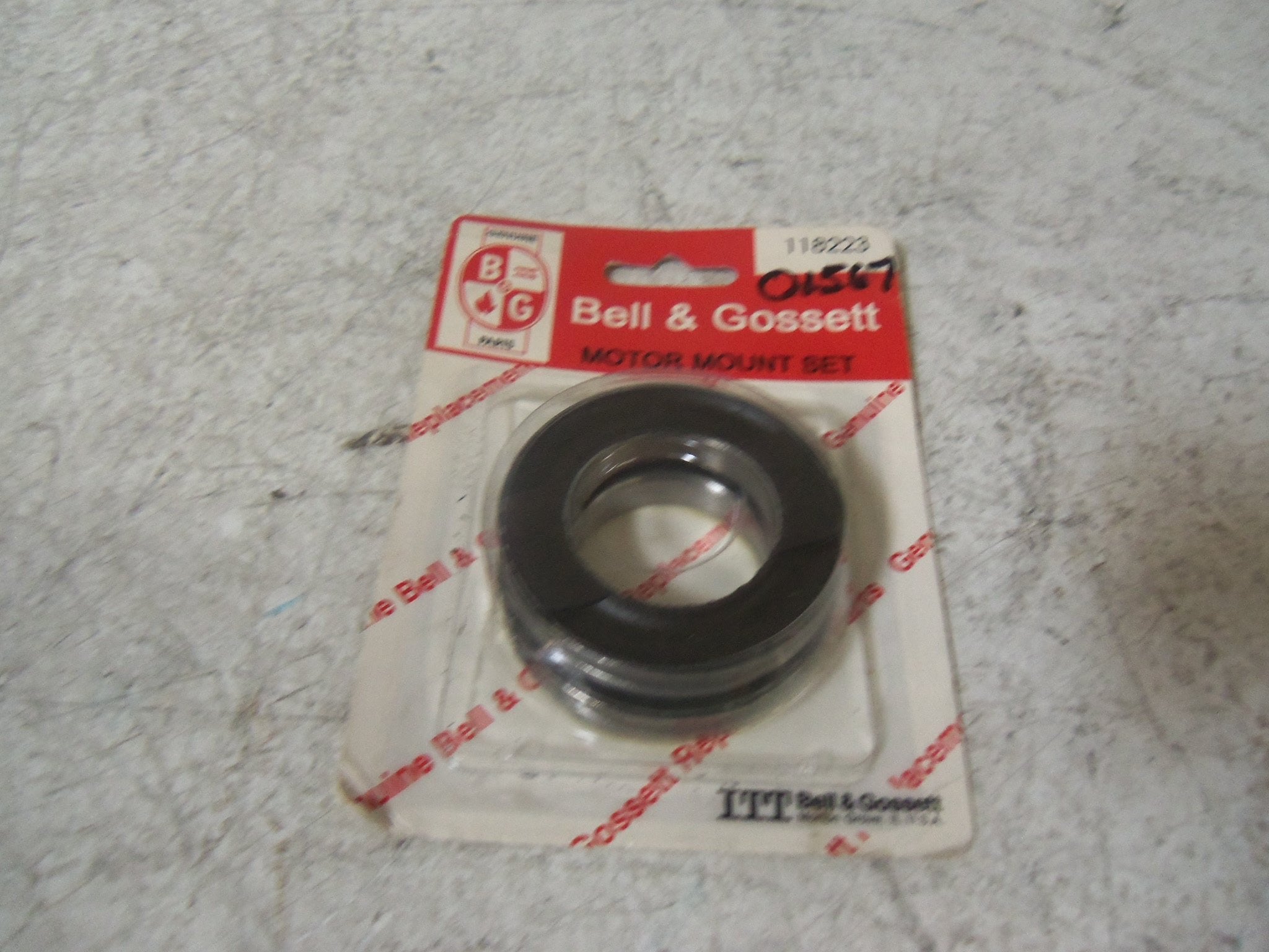 Bell & Gossett 118223 1/12HP-1/6HP Motor MOUNTS PER Pair, Black
