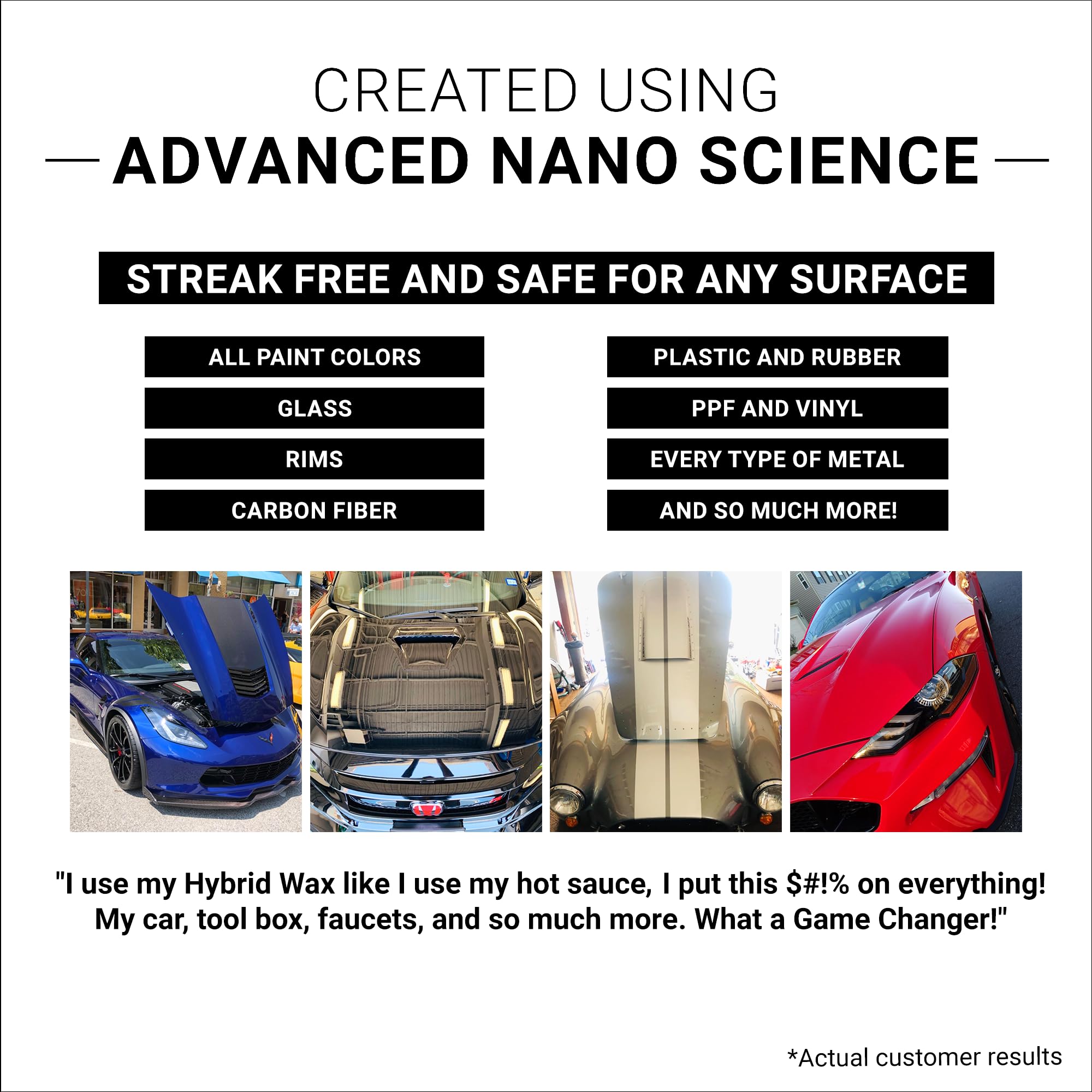 Car Guys Hybrid Spray Wax 1 Gallon Refill | Advanced Car Wax | Long Lasting And Easy To Use | Safe On All Surfaces | 1 Gallon (Sprayer Not Included)