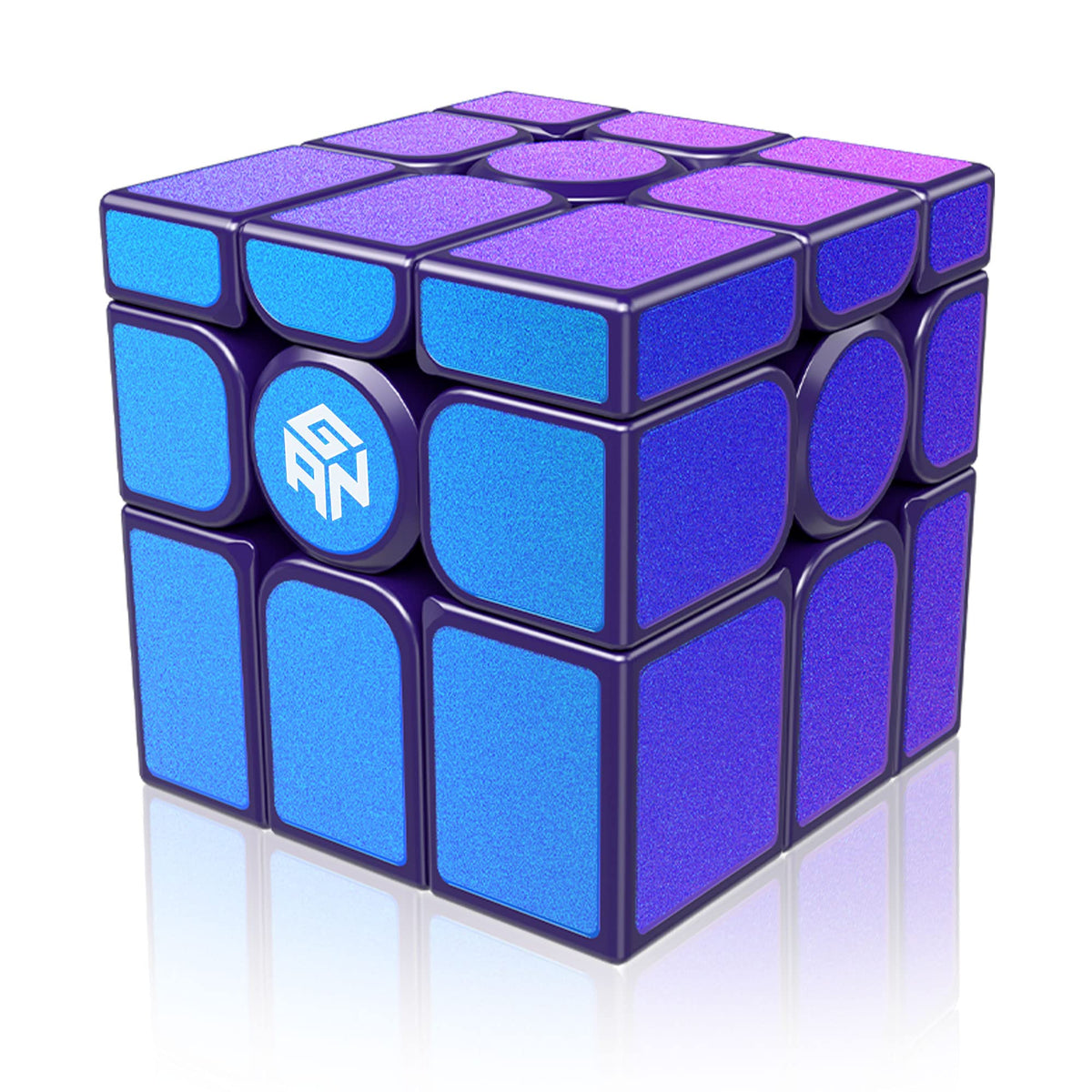 Gan Cube, Gan Mirror M Speed Cube, 3X3 Magic Cube Puzzle Toy Game For Kids Adult Cuber, Starlight Purple