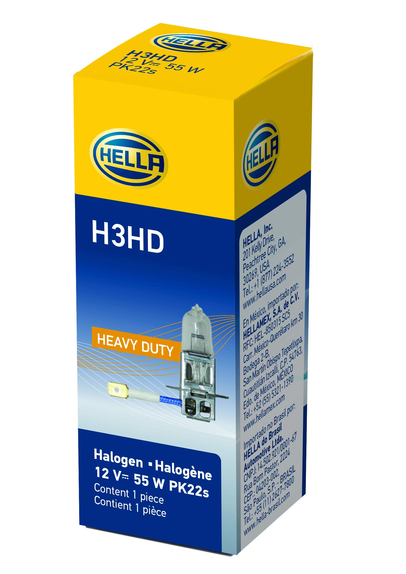 HELLA H3HD Heavy Duty Bulb, 12V, 55W