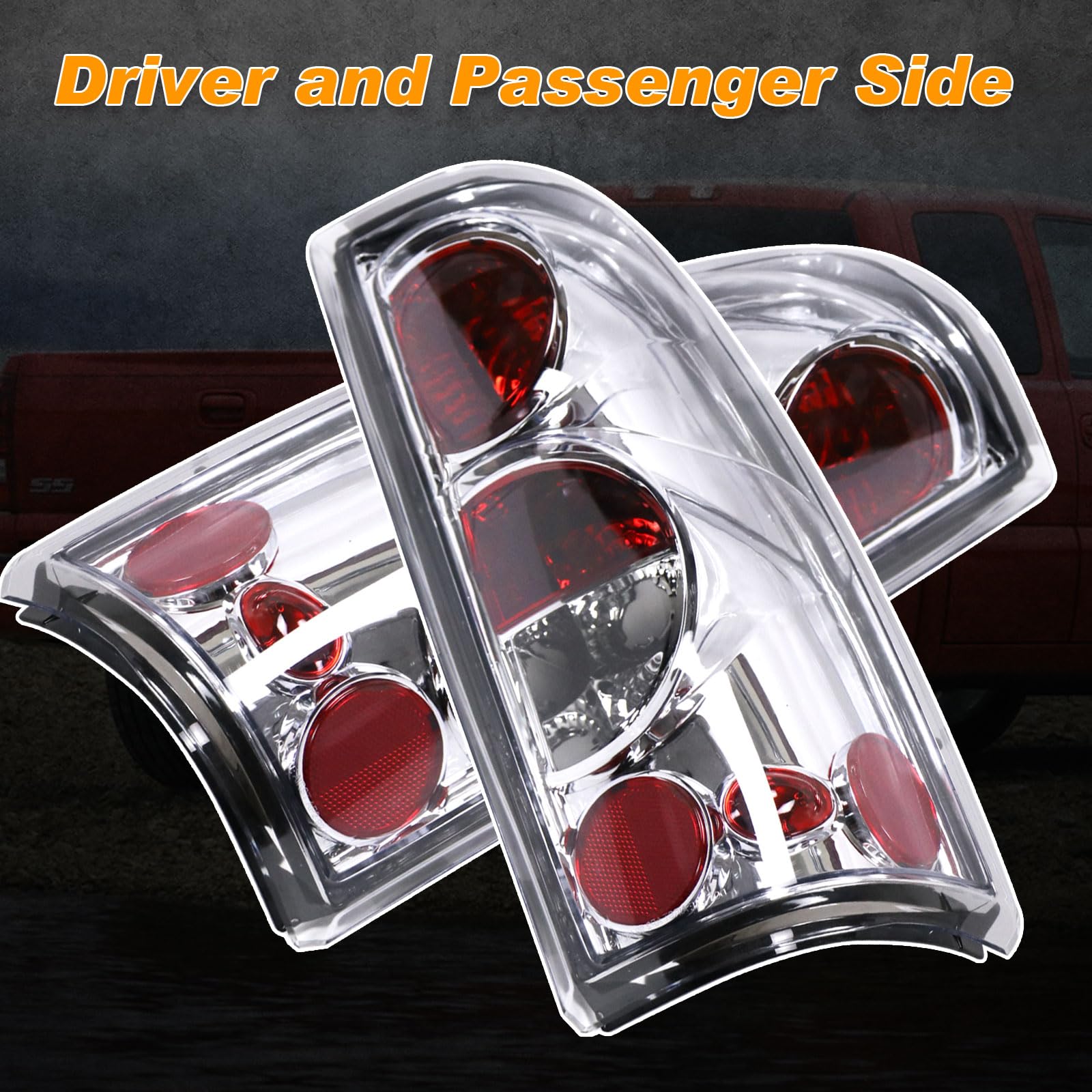 Nakuuly Tail Light Rear Lamp Compatible With 1999-2006 Chevy Silverado 1500 2500 3500 2007 Classic, 1999-2002 Gmc Sierra 1500 25
