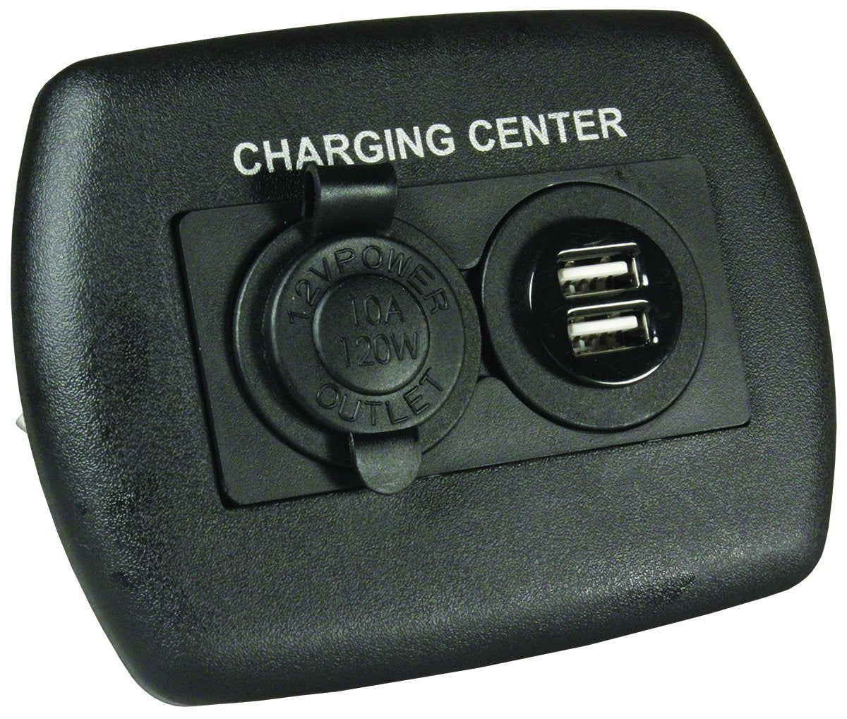 Jr Products 15095 12V/Usb Charging Center - Black