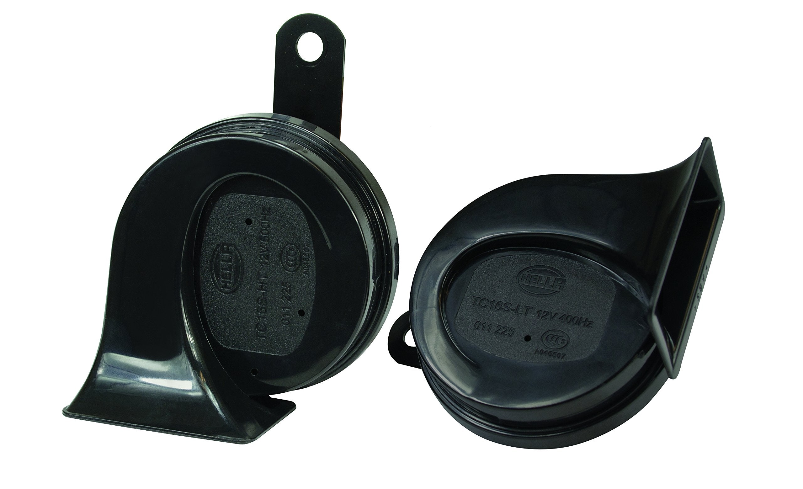 Hella 011225831 Black 12V Bx Trumpet Horn Kit(Universal Fit)