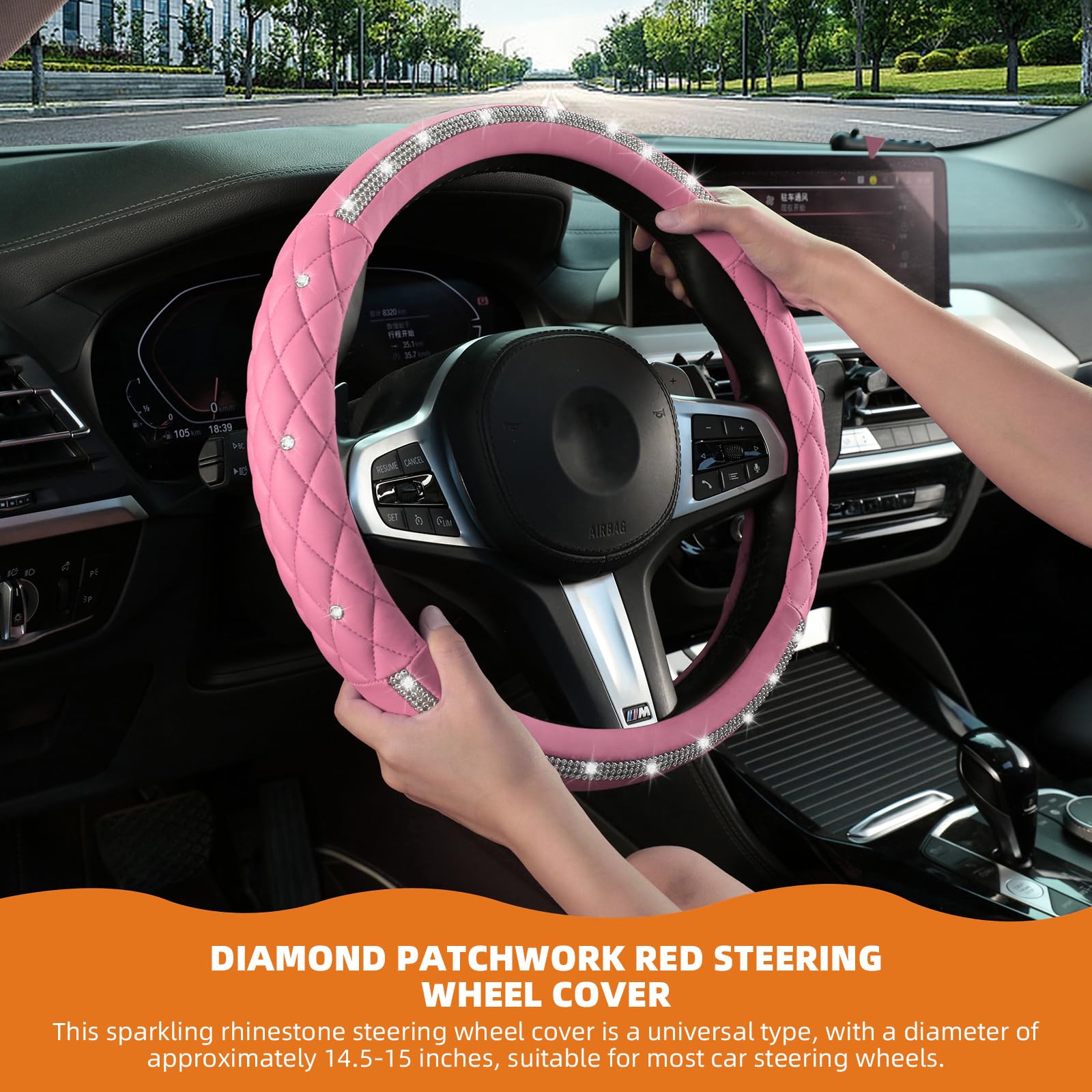 Diamond Steering Wheel Cover