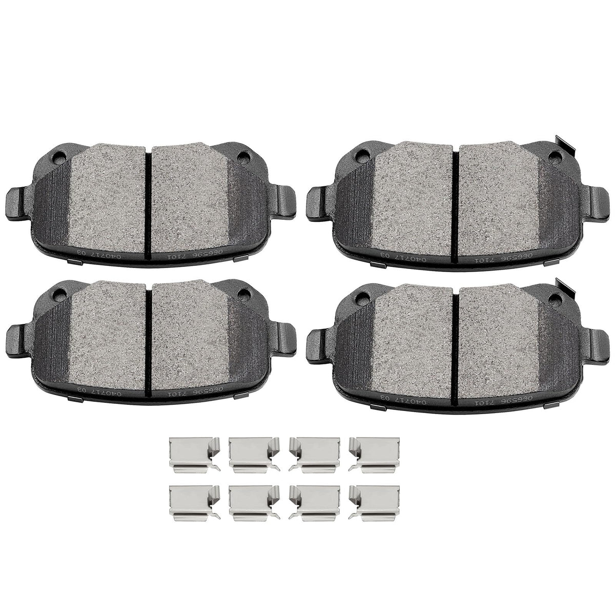 Ceramic Pads Kits,SCITOO 4pcs Rear Brakes Pads Set fit for Chrysler Town & Country,for Dodge Grand Caravan,Journey,for Ford Free