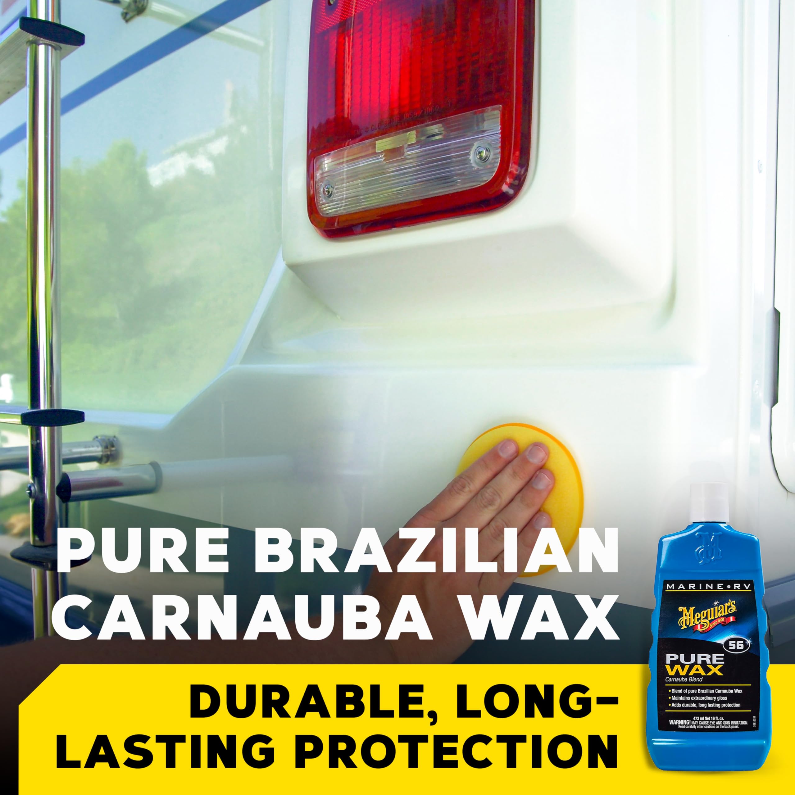 Meguiar'S M5616 Marine/Rv Pure Wax Carnauba Blend - 16 Oz Bottle (Packaging May Vary)