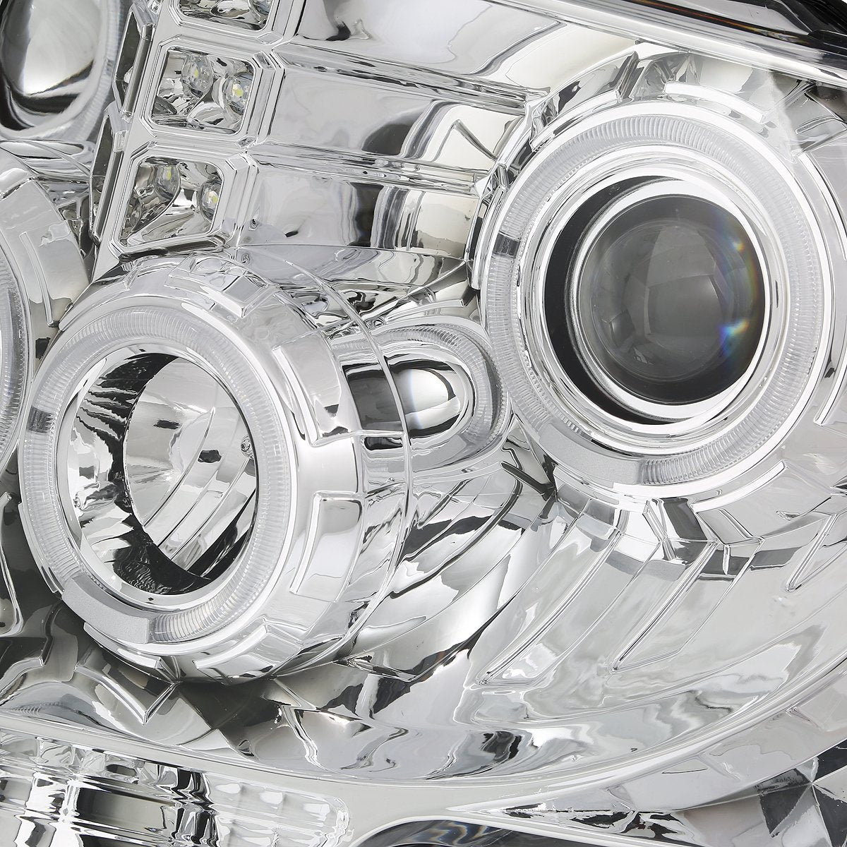 Dna Motoring Hl-Hap-F15009-Led-Ch-Am Headlight Assembly, Driver And Passenger Side