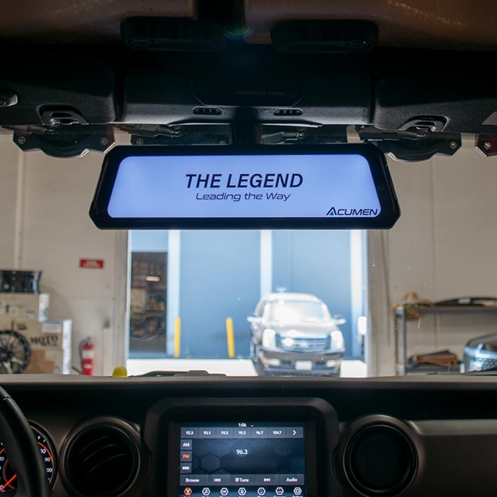 The Legend 2CH Waterproof Mirror Dash Cam, 4K+2.5K