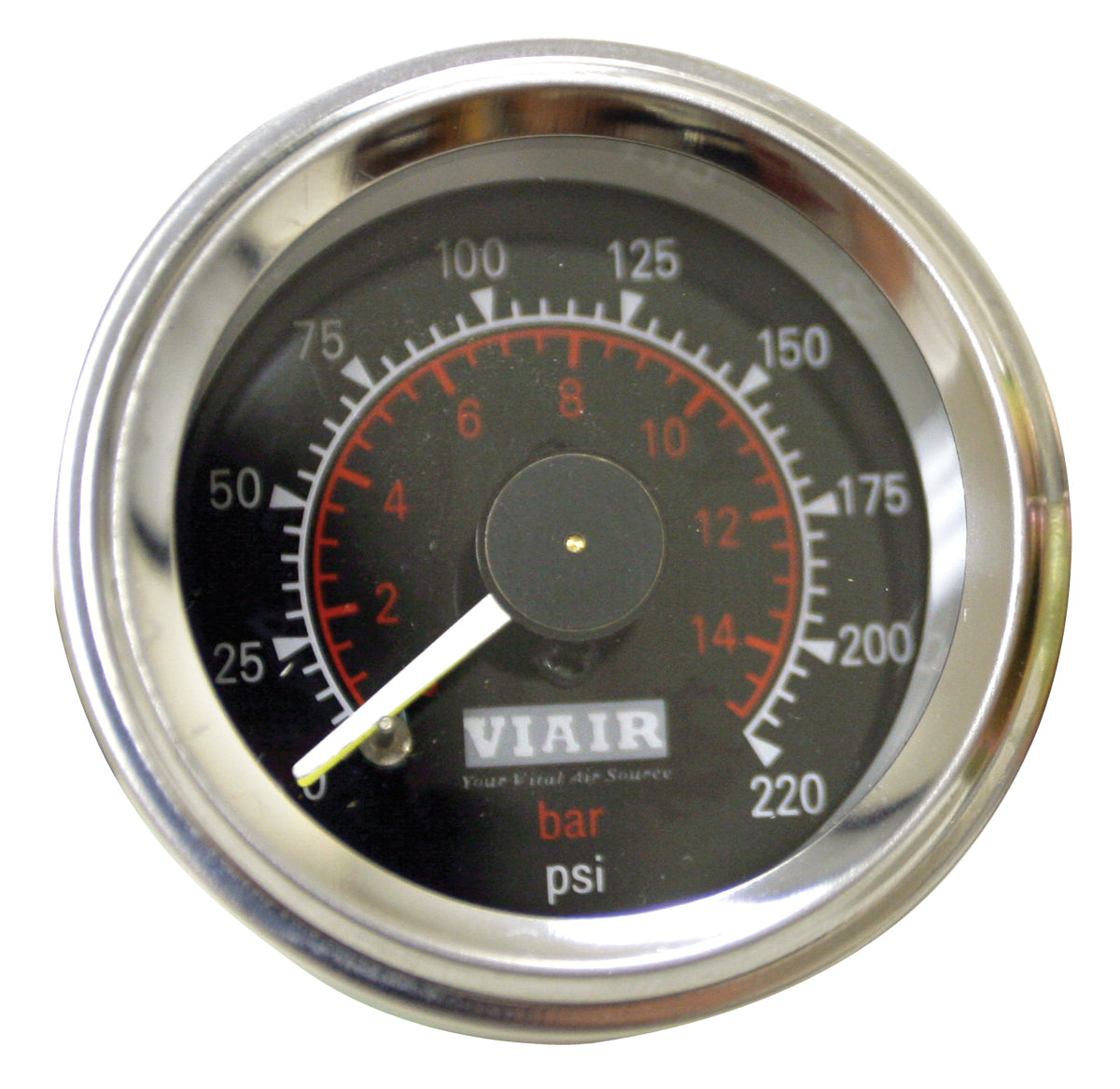 2'' Dual Needle Gauge (Black Face, Illuminated, 220 Psi)