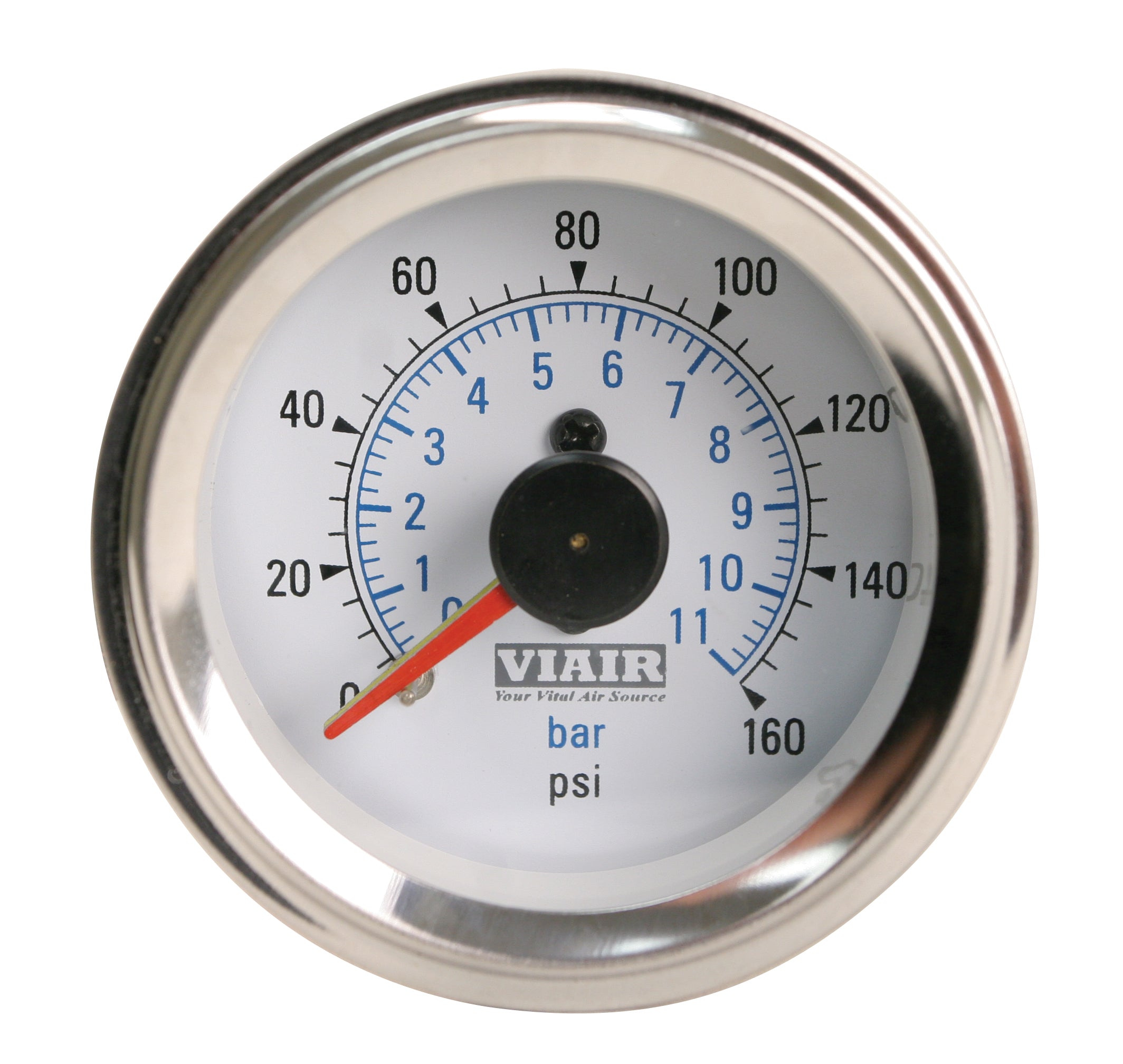 2'' Dual Needle Gauge (White Face, Illuminated, 160 Psi)