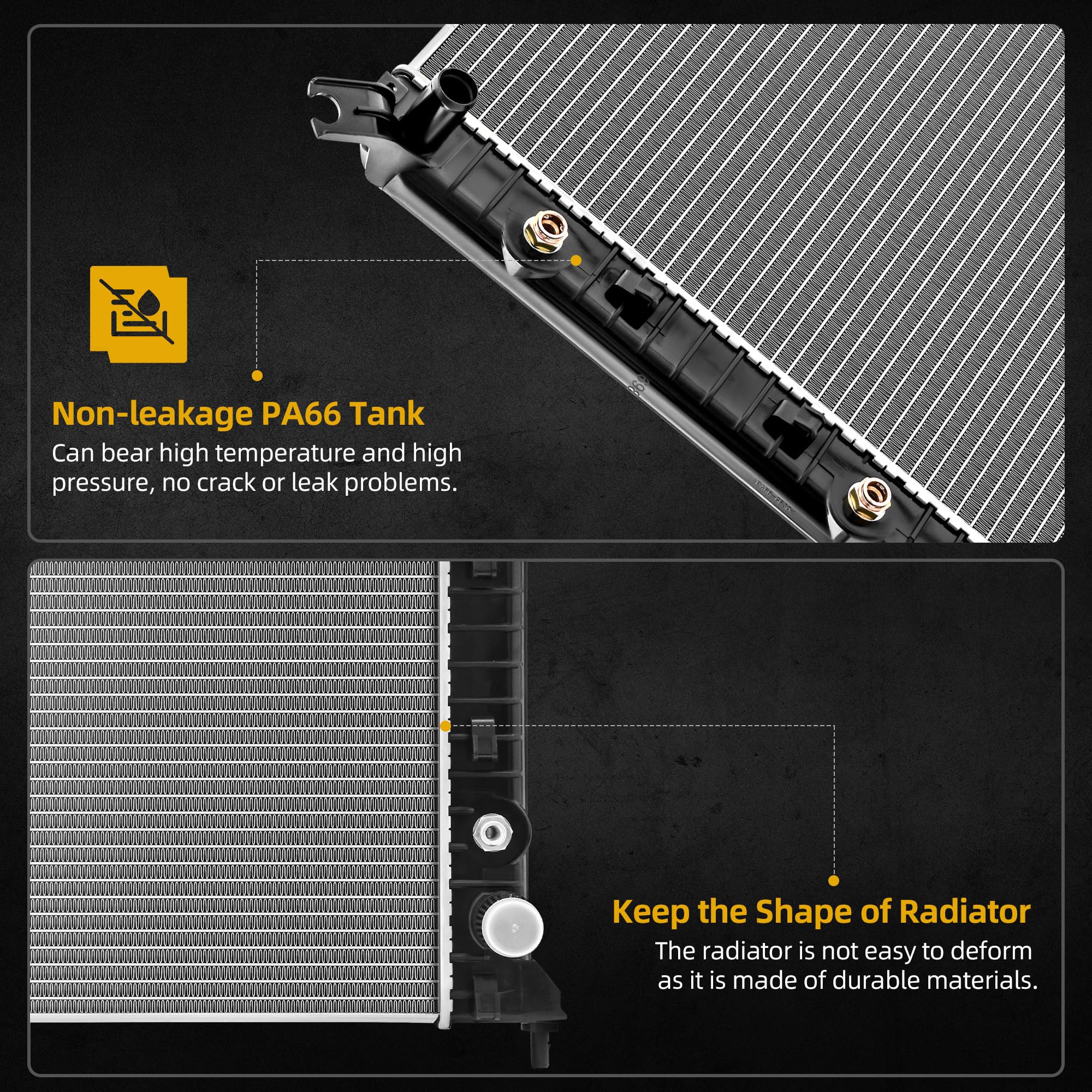 Dwvo Radiator Compatible With 2011 2012 2013 2014 2015 2016 2017 2018 2019 Chevrolet Silverado 2500 Hd 3500 Hd 2011-2019 Gmc Sie