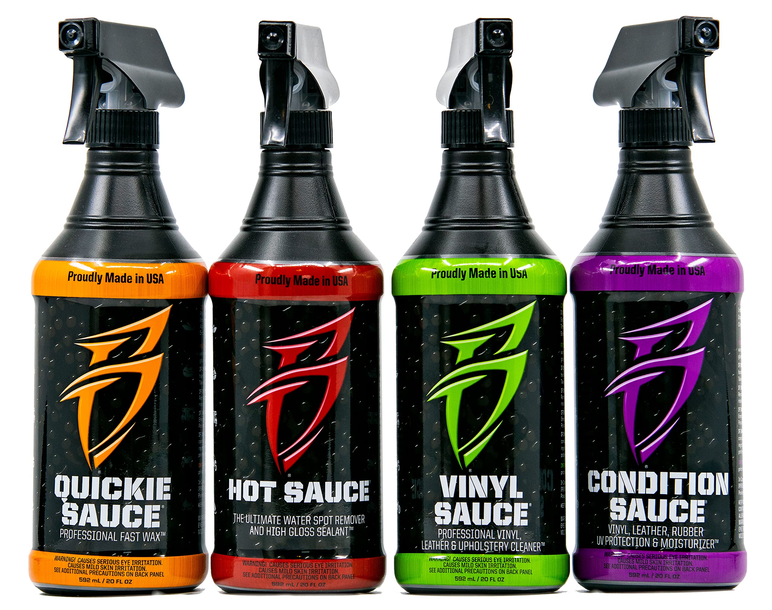 Bling Sauce Cleaning/Detailing Kit For Cars, Boats, Rv, Motorcycles-4-Pack, 20 Oz Each