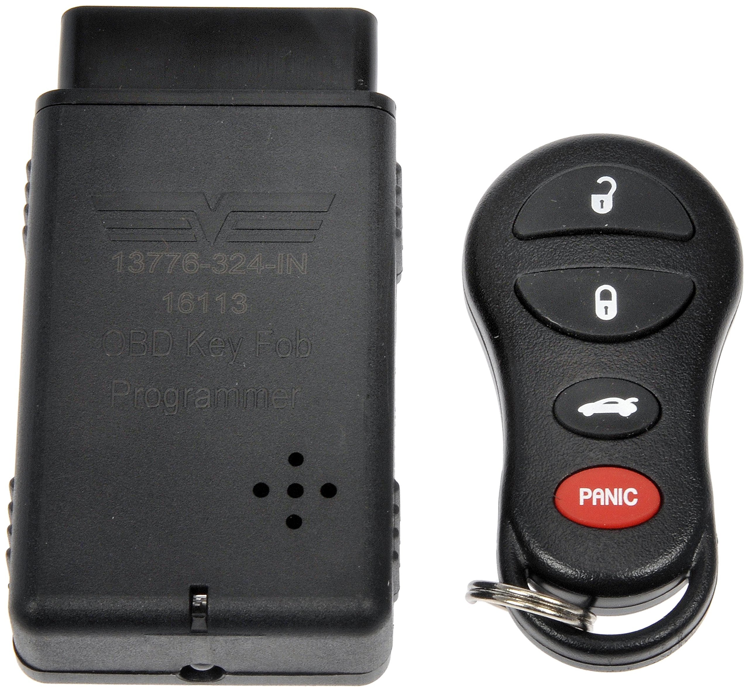 Dorman 13776 Keyless Entry Remote 4 Button Compatible With Select Chrysler / Dodge / Jeep Models (Oe Fix), Black