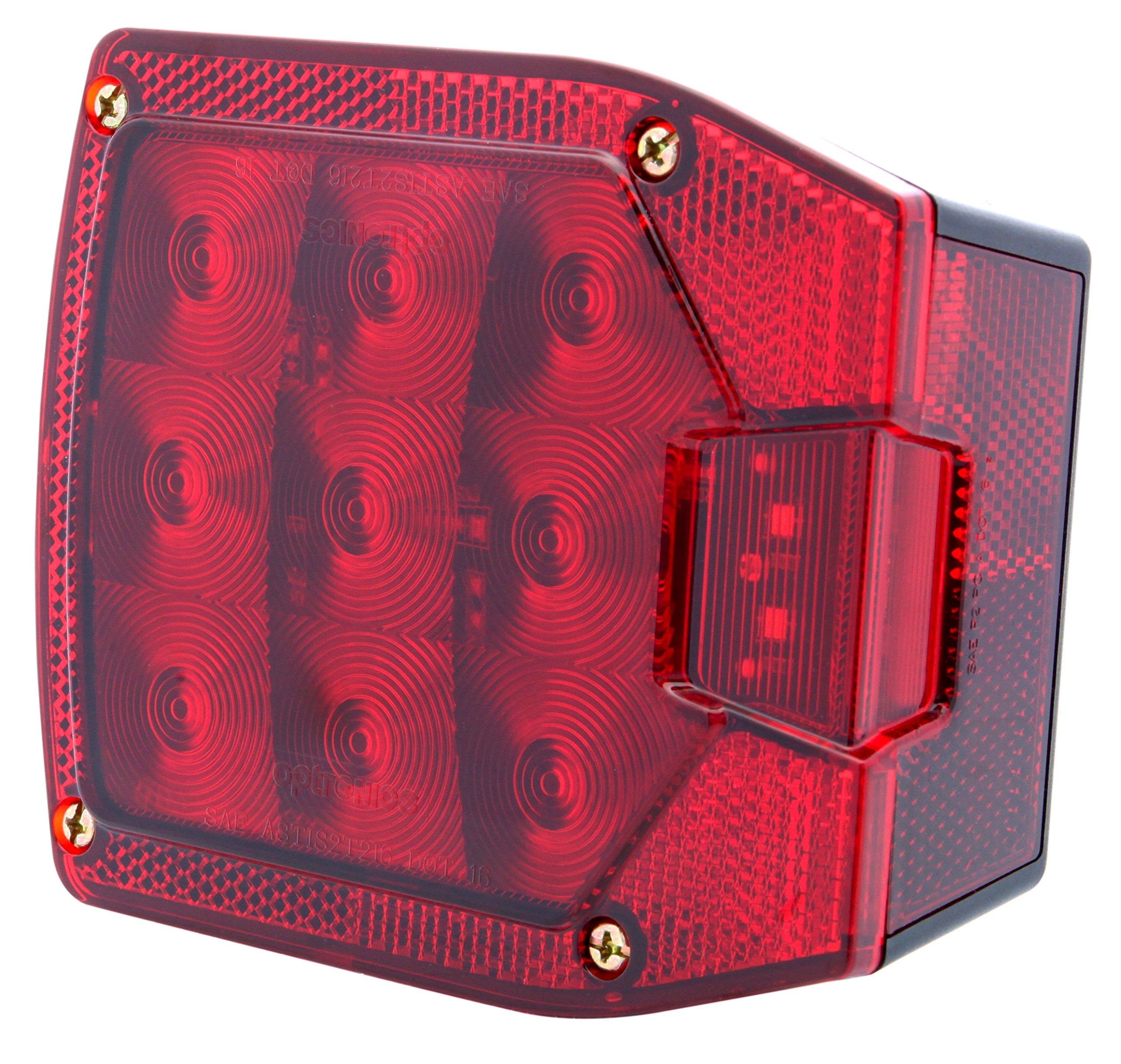 Optronics Stl82Rbp Led Combination Tail Light For Passenger Side, 1 Pack, Red
