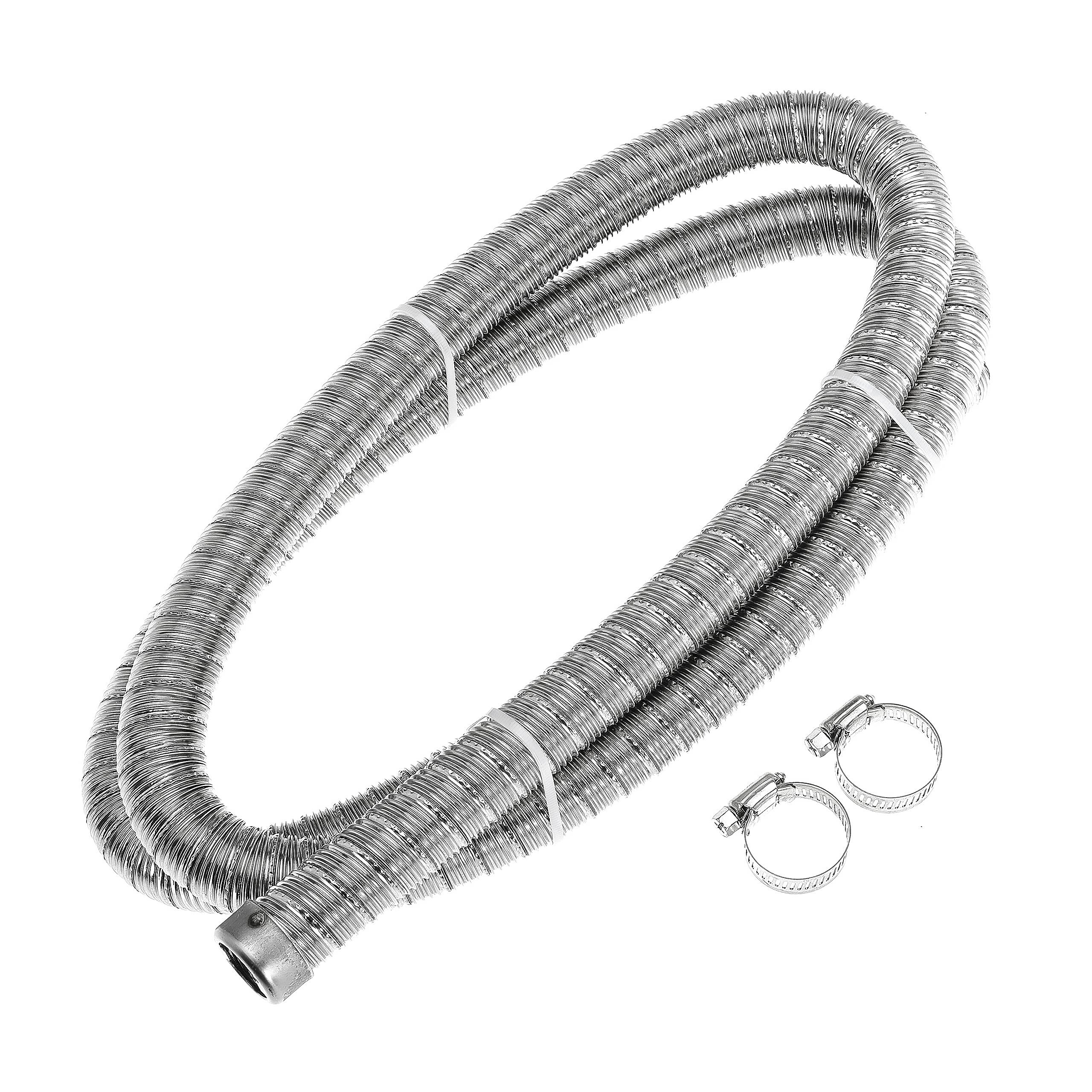 200cm 24mm Exhaust Pipe Parking Air Heaters with Clamps Double Stainless Steel