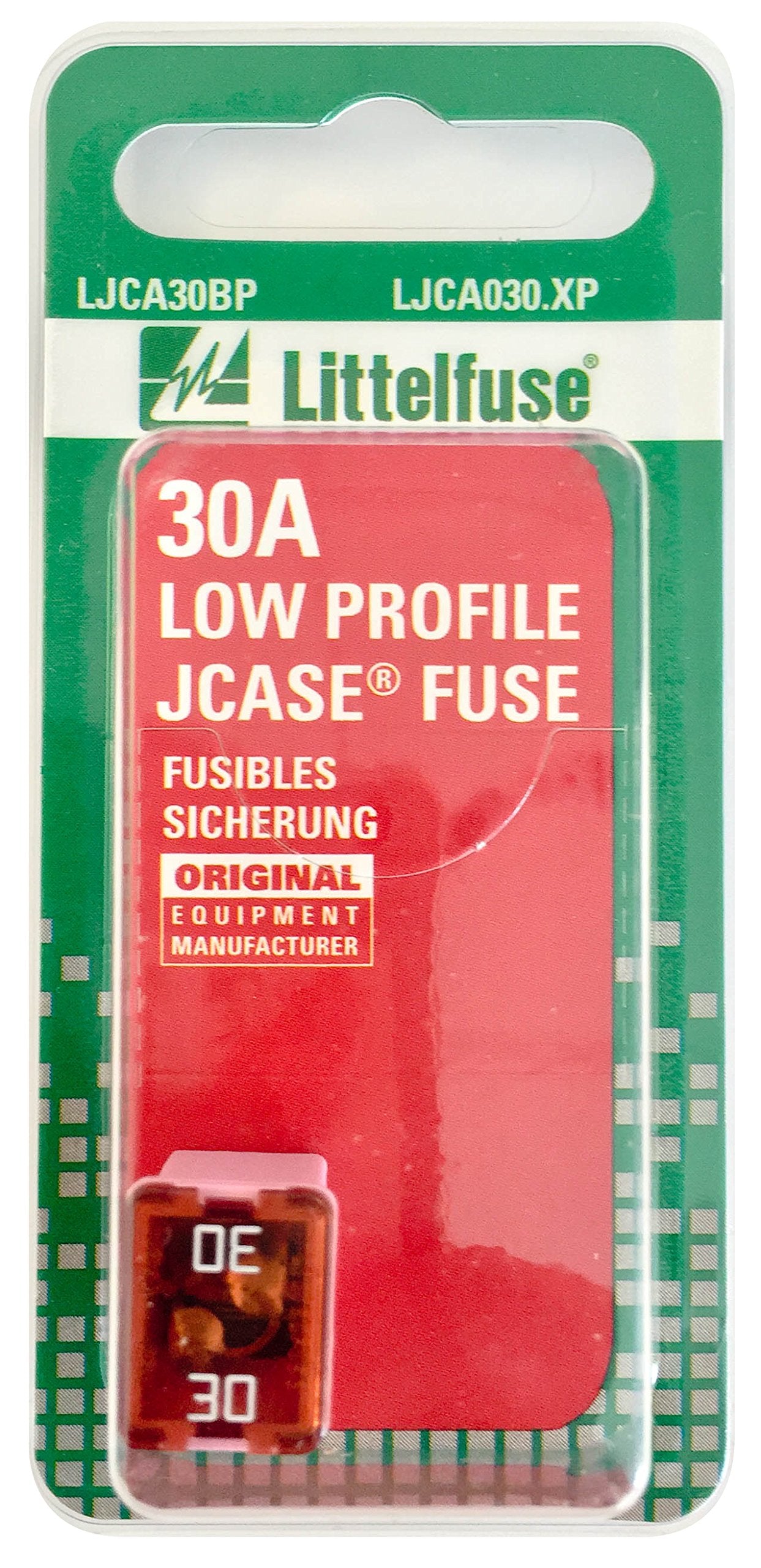 Littelfuse Ljca030.Xp Jcase Low Profile 30 Amp Carded Fuse